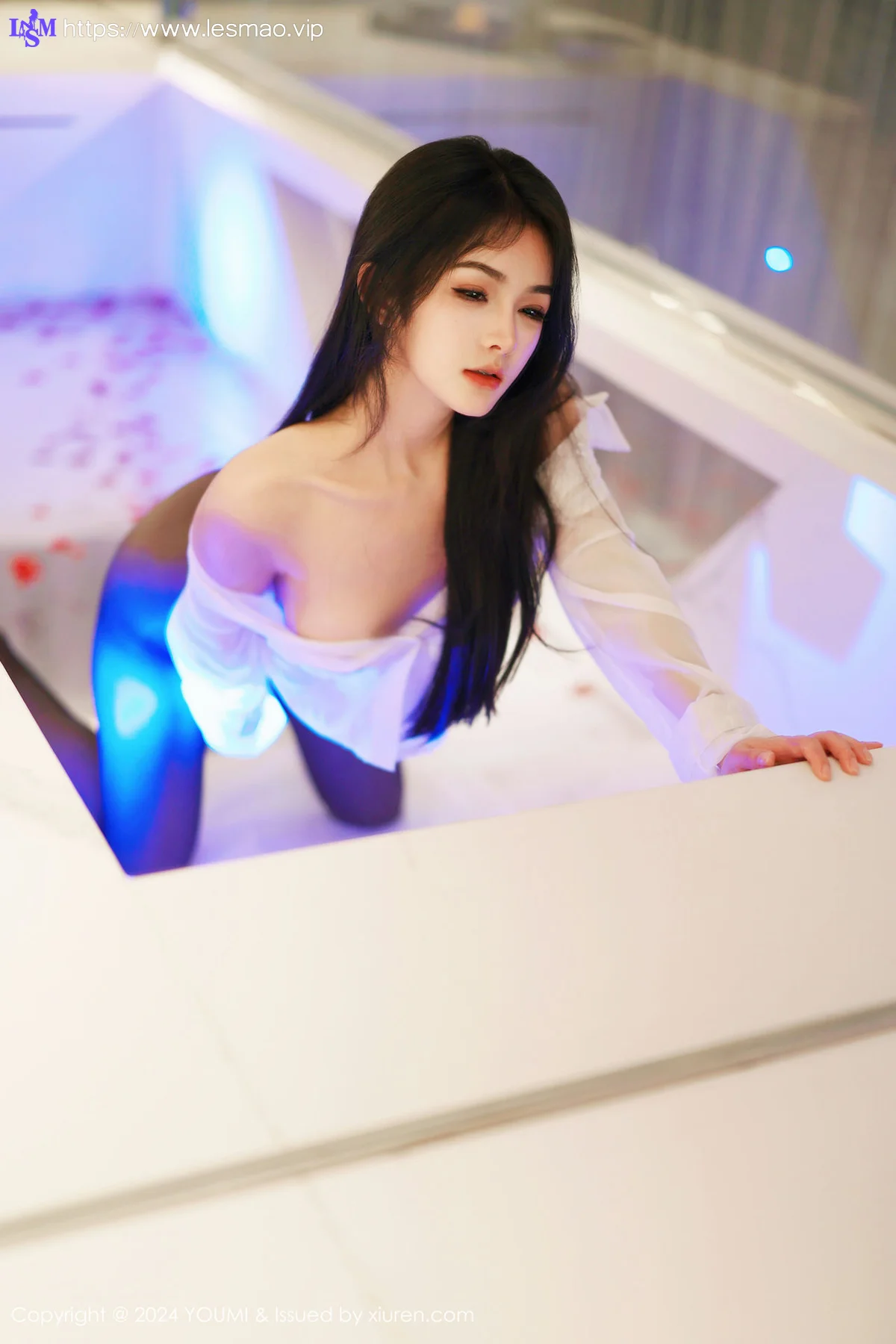 YOUMI 尤蜜荟 Vol.1050 谭小灵 白色轻透上衣性感写真11 - 80