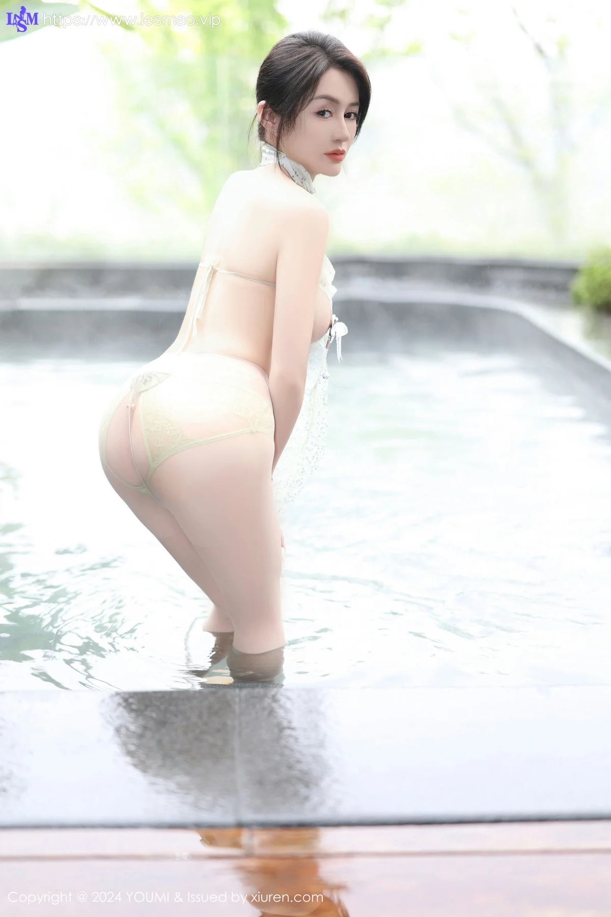 YOUMI 尤蜜荟 Vol.1054 林幼一 浅绿色轻透性感写真1 - 18
