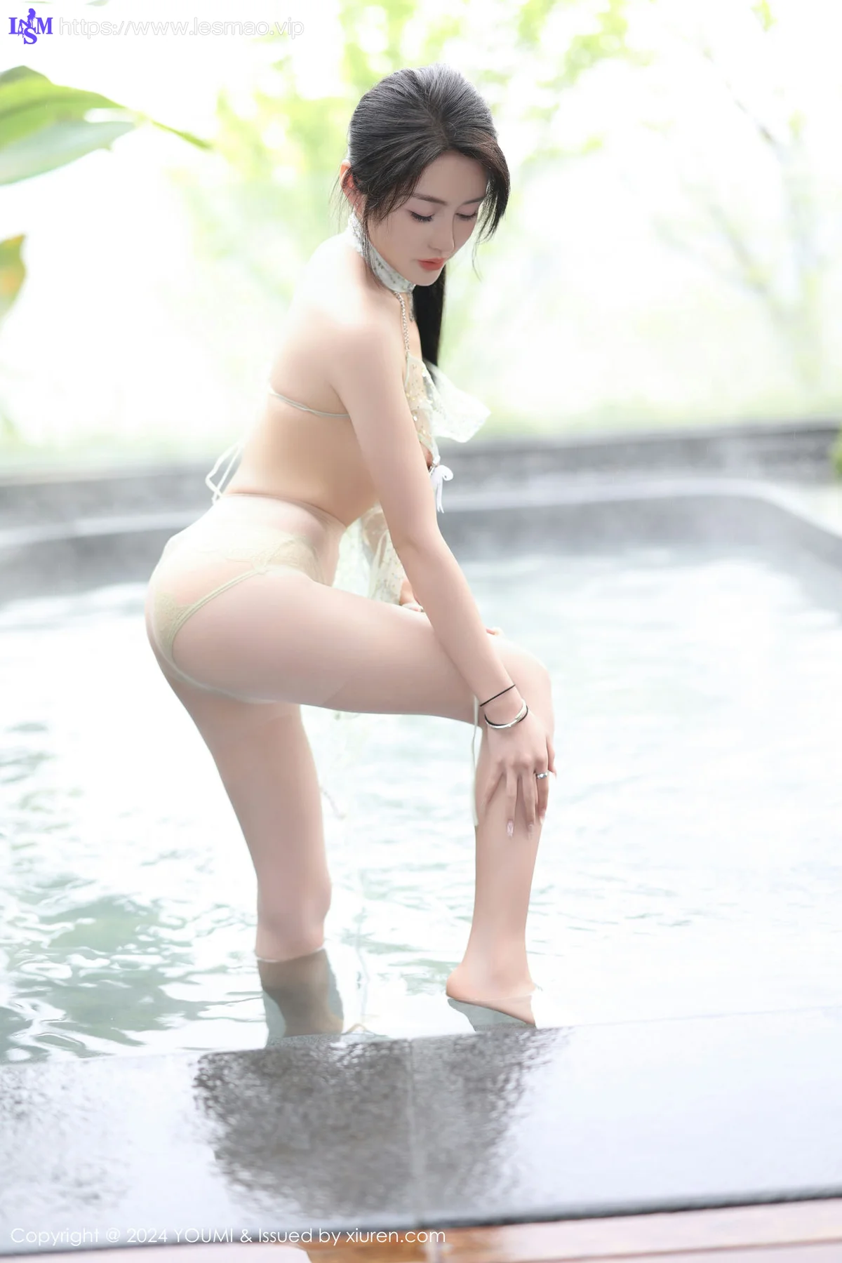 YOUMI 尤蜜荟 Vol.1054 林幼一 浅绿色轻透性感写真1 - 19