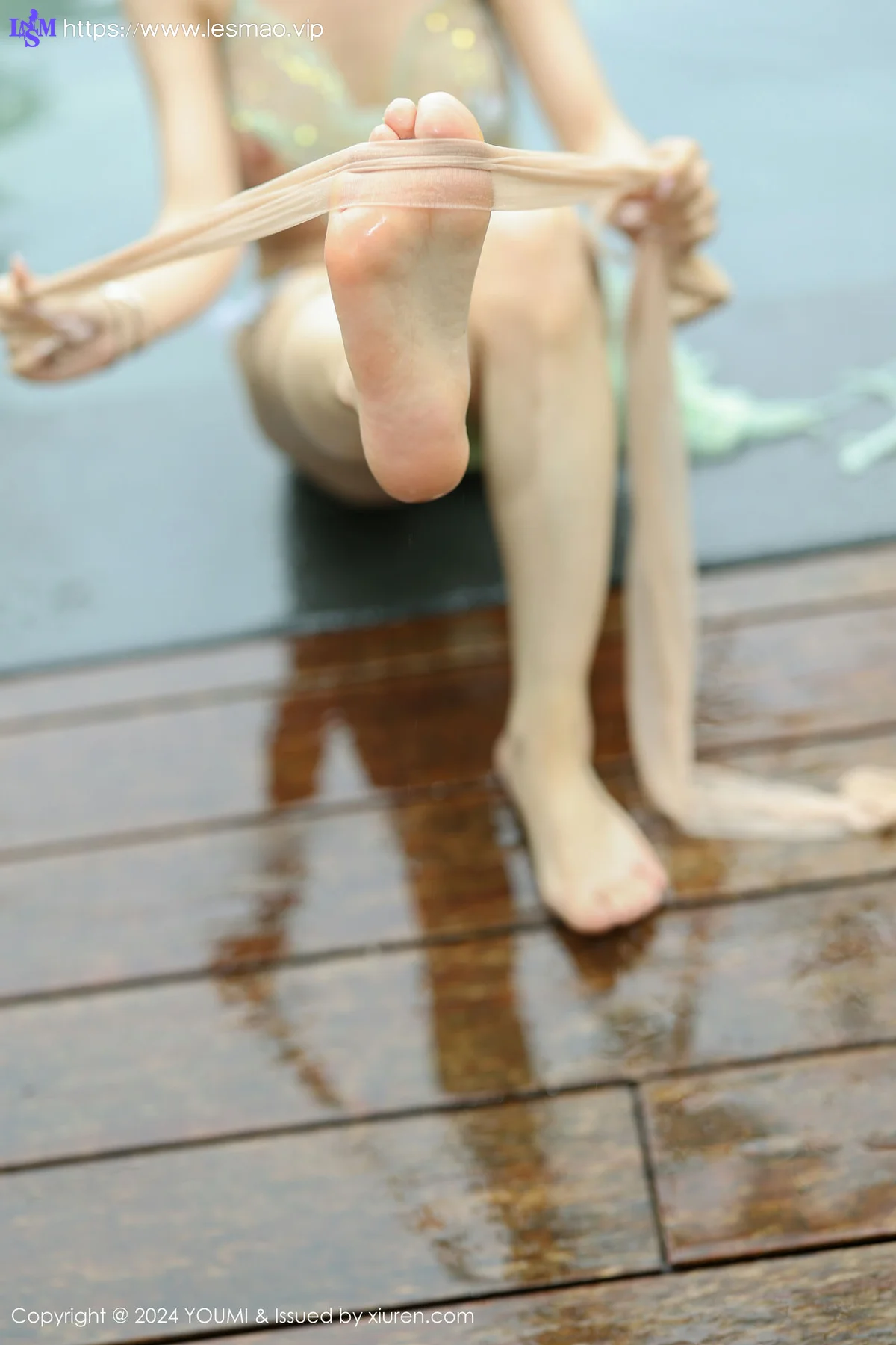 YOUMI 尤蜜荟 Vol.1054 林幼一 浅绿色轻透性感写真1 - 27