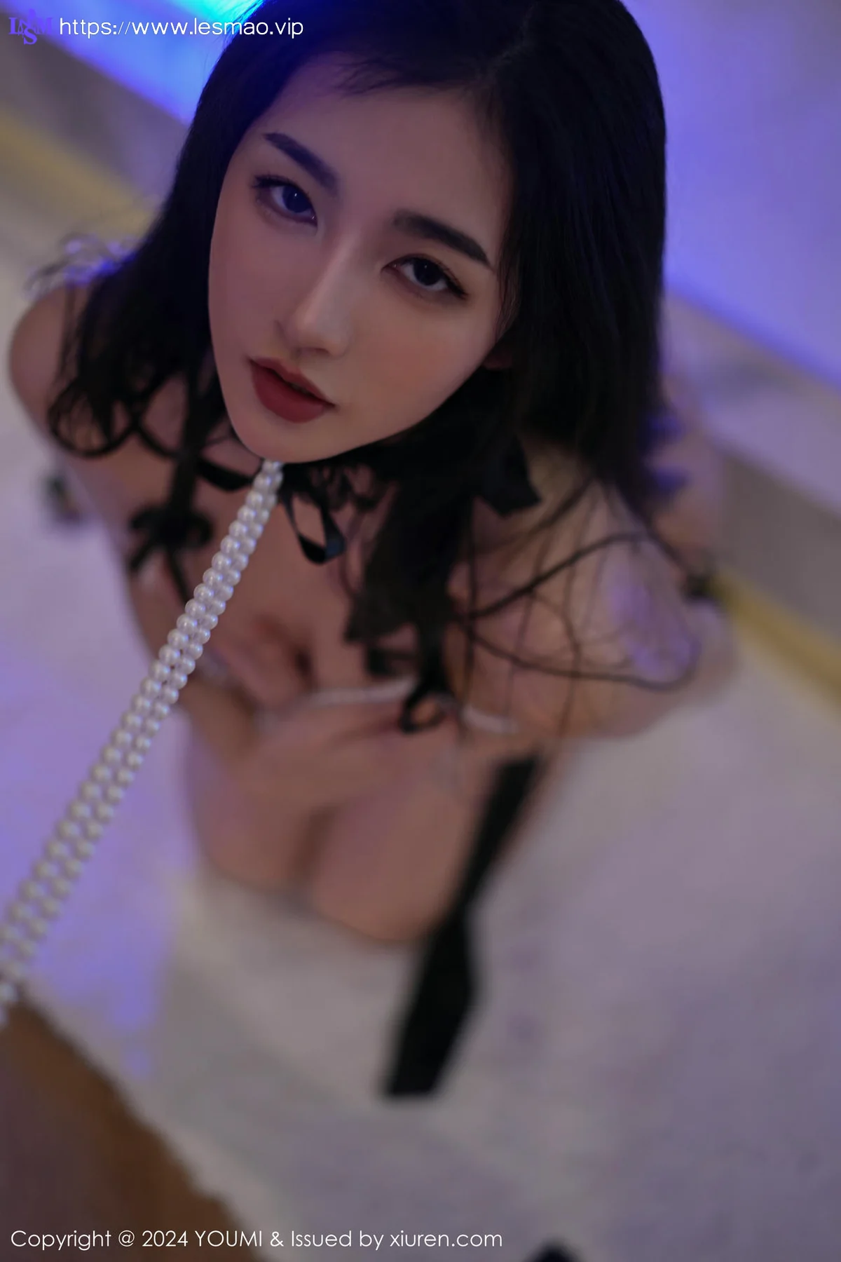 YOUMI 尤蜜荟 Vol.1064 鱼尾fish 黑色情趣性感写真 - 87