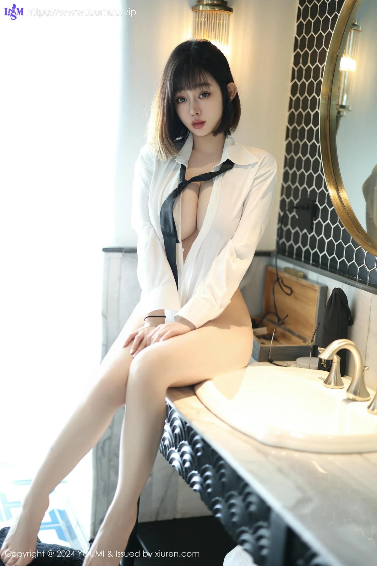 YOUMI 尤蜜荟 Vol.1094 王雨纯 黑色情趣内衣 - 59
