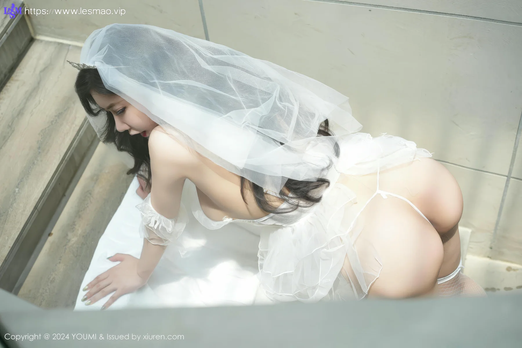 YOUMI 尤蜜荟 Vol.1104 心妍小公主 婚纱透视写真 - 21