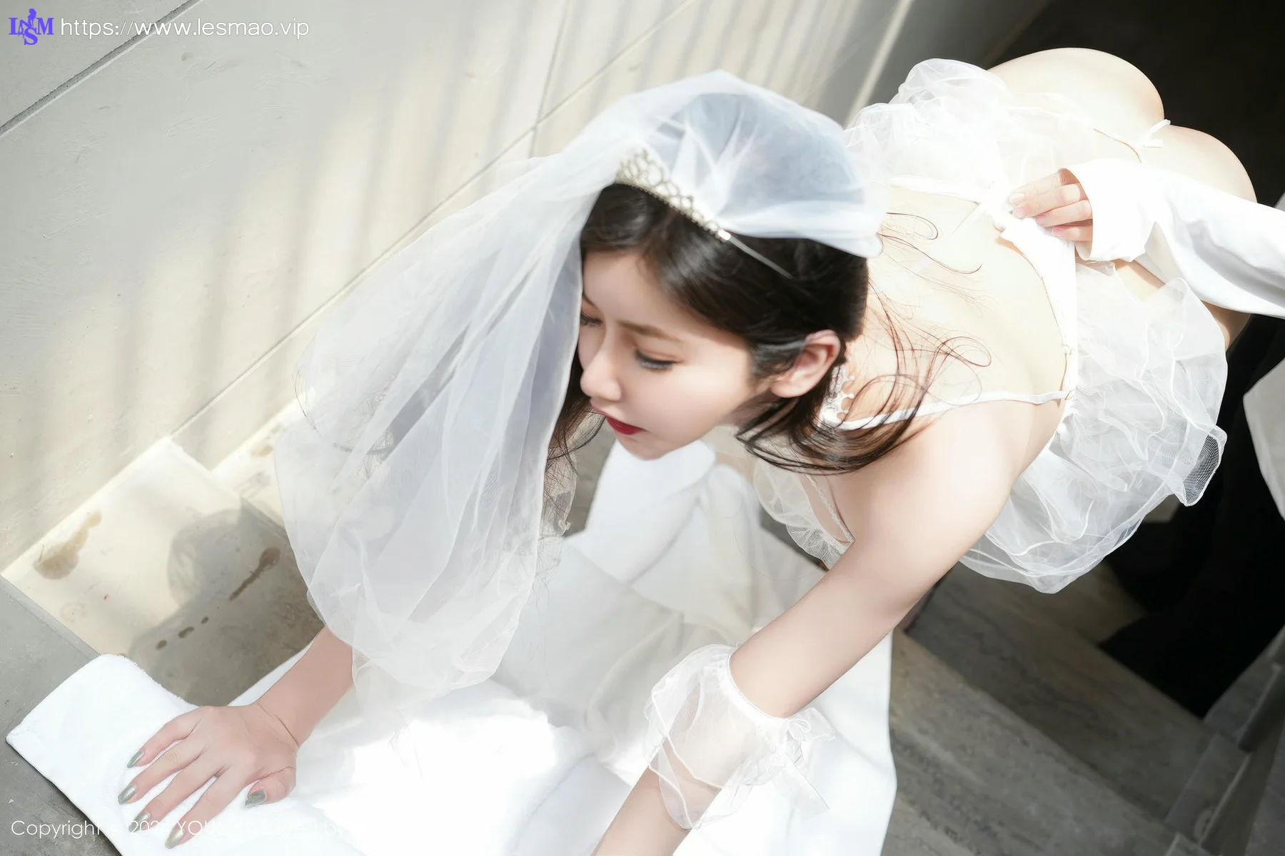 YOUMI 尤蜜荟 Vol.1104 心妍小公主 婚纱透视写真 - 24