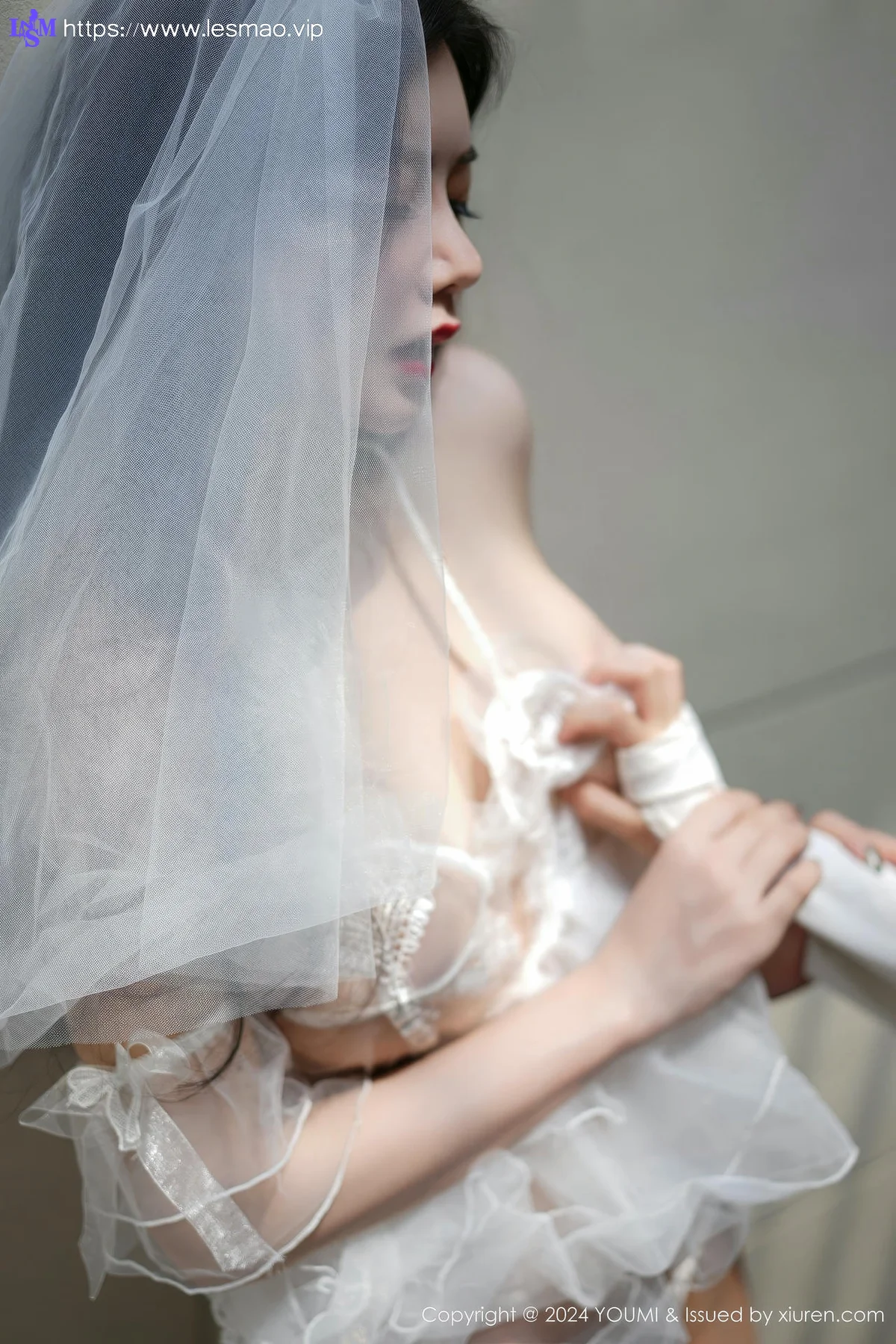 YOUMI 尤蜜荟 Vol.1104 心妍小公主 婚纱透视写真 - 29