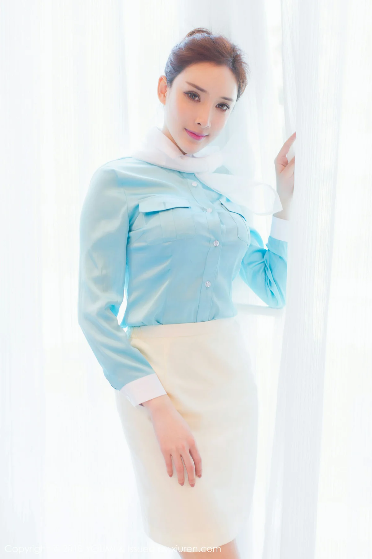 YOUMI 尤蜜荟 Vol.112 土肥圆矮挫穷空乘制服 - 28