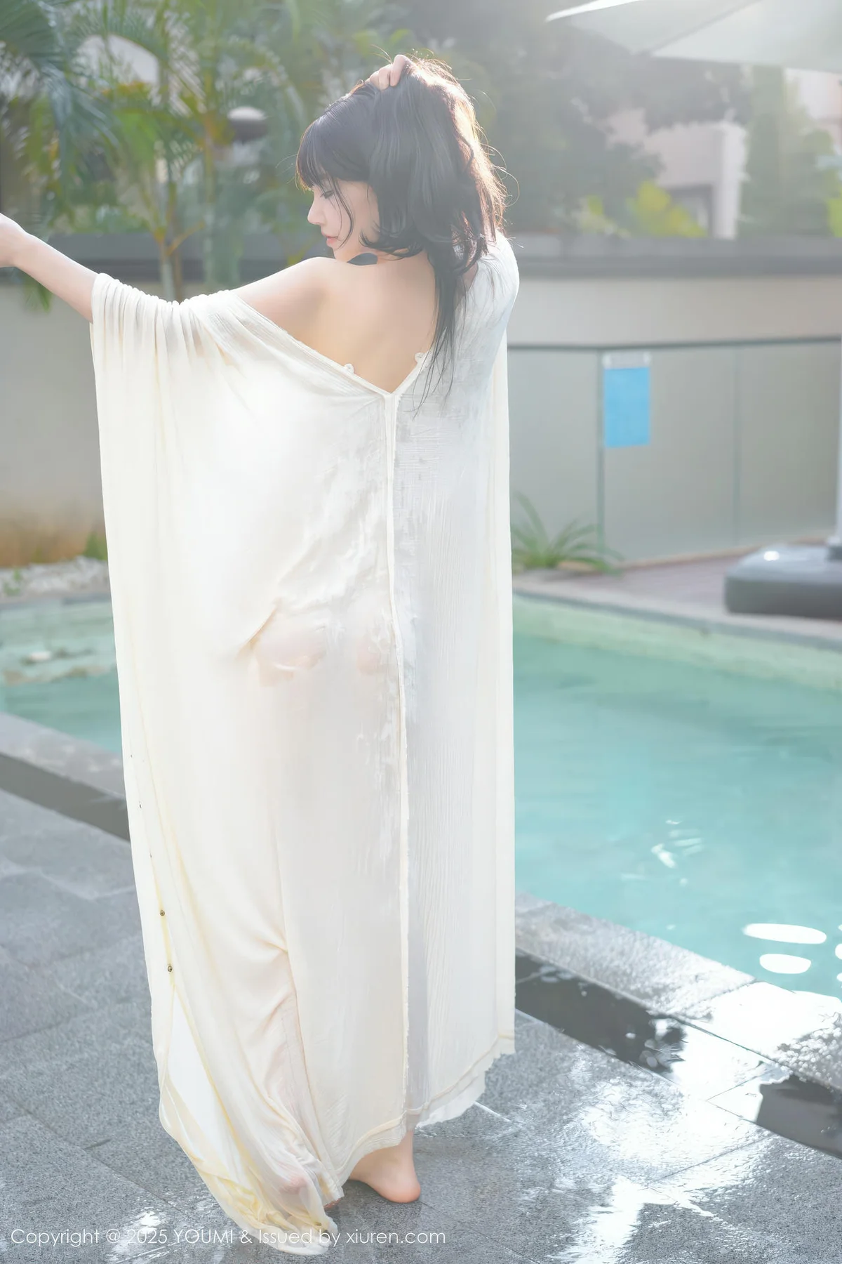 YOUMI 尤蜜荟 Vol.1185 心上可Flora 童颜巨乳浅色浴袍 - 59