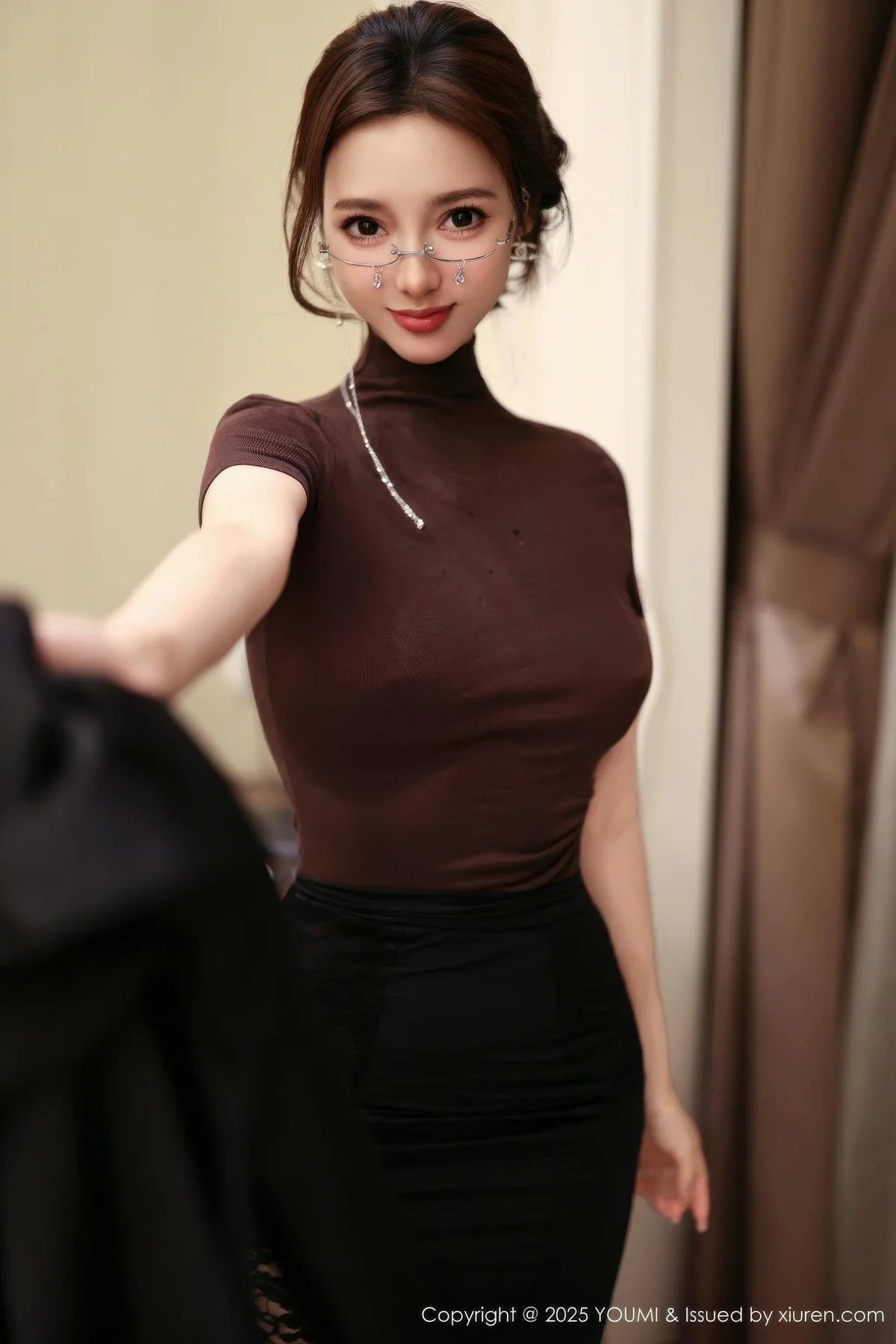 YOUMI 尤蜜荟 Vol.1186 心上可Flora 童颜巨乳浅色浴袍 - 20