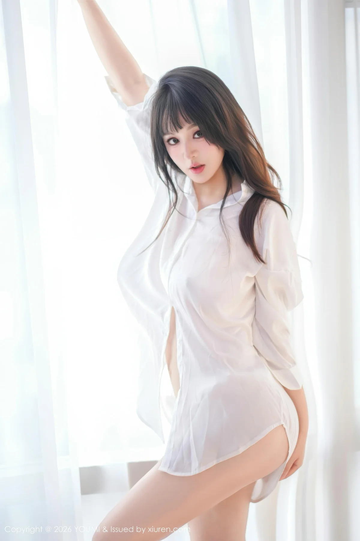 YOUMI 尤蜜荟 Vol.1199 沈南汐RuRu 白色衬衫情趣内衣 - 15
