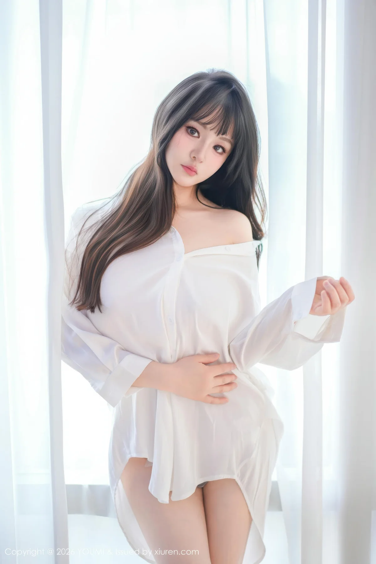 YOUMI 尤蜜荟 Vol.1199 沈南汐RuRu 白色衬衫情趣内衣 - 19