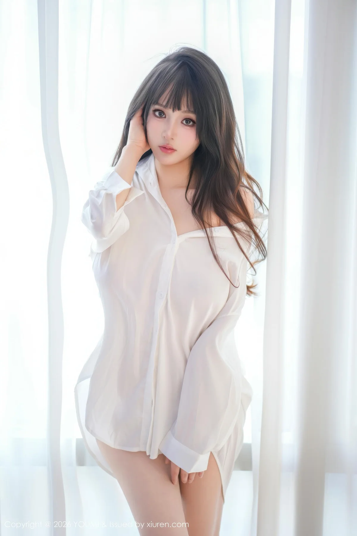 YOUMI 尤蜜荟 Vol.1199 沈南汐RuRu 白色衬衫情趣内衣 - 22