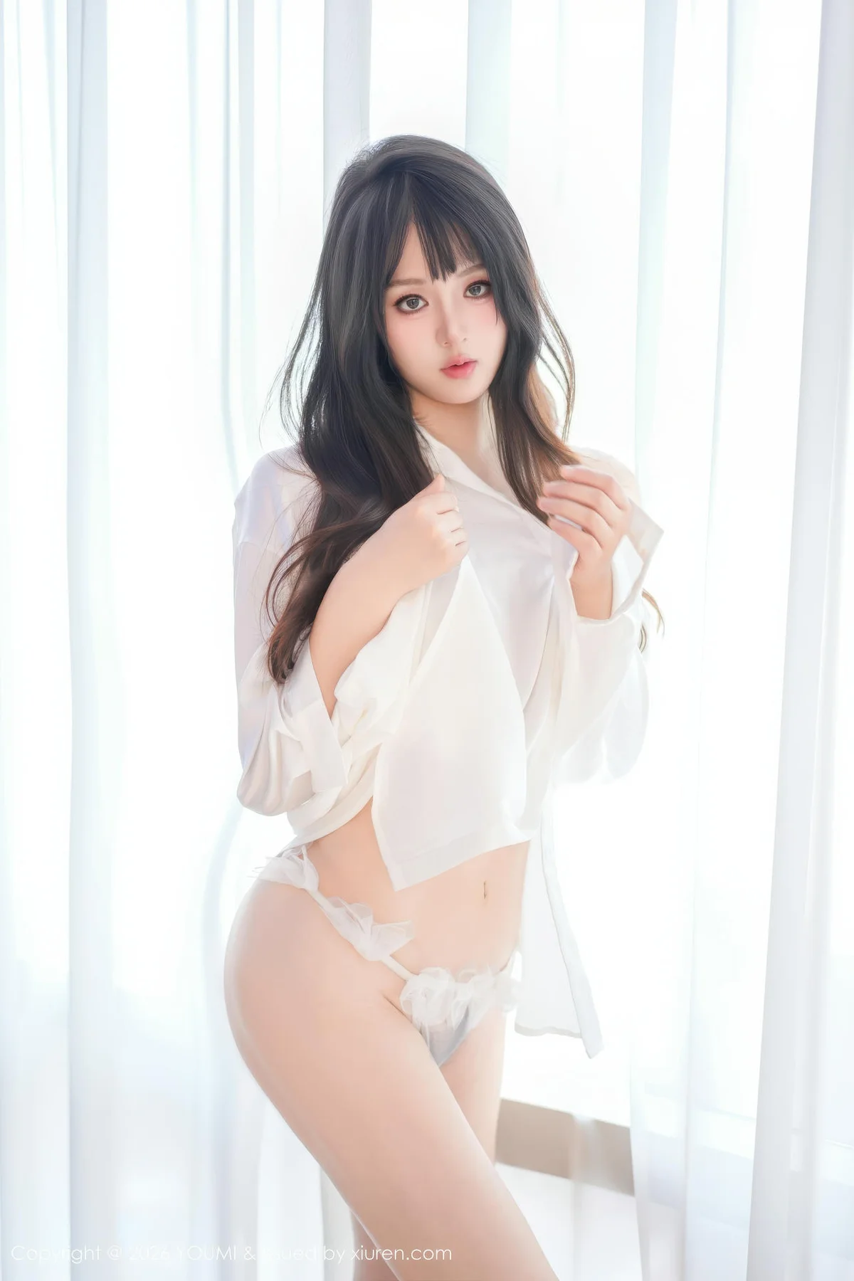 YOUMI 尤蜜荟 Vol.1199 沈南汐RuRu 白色衬衫情趣内衣 - 27