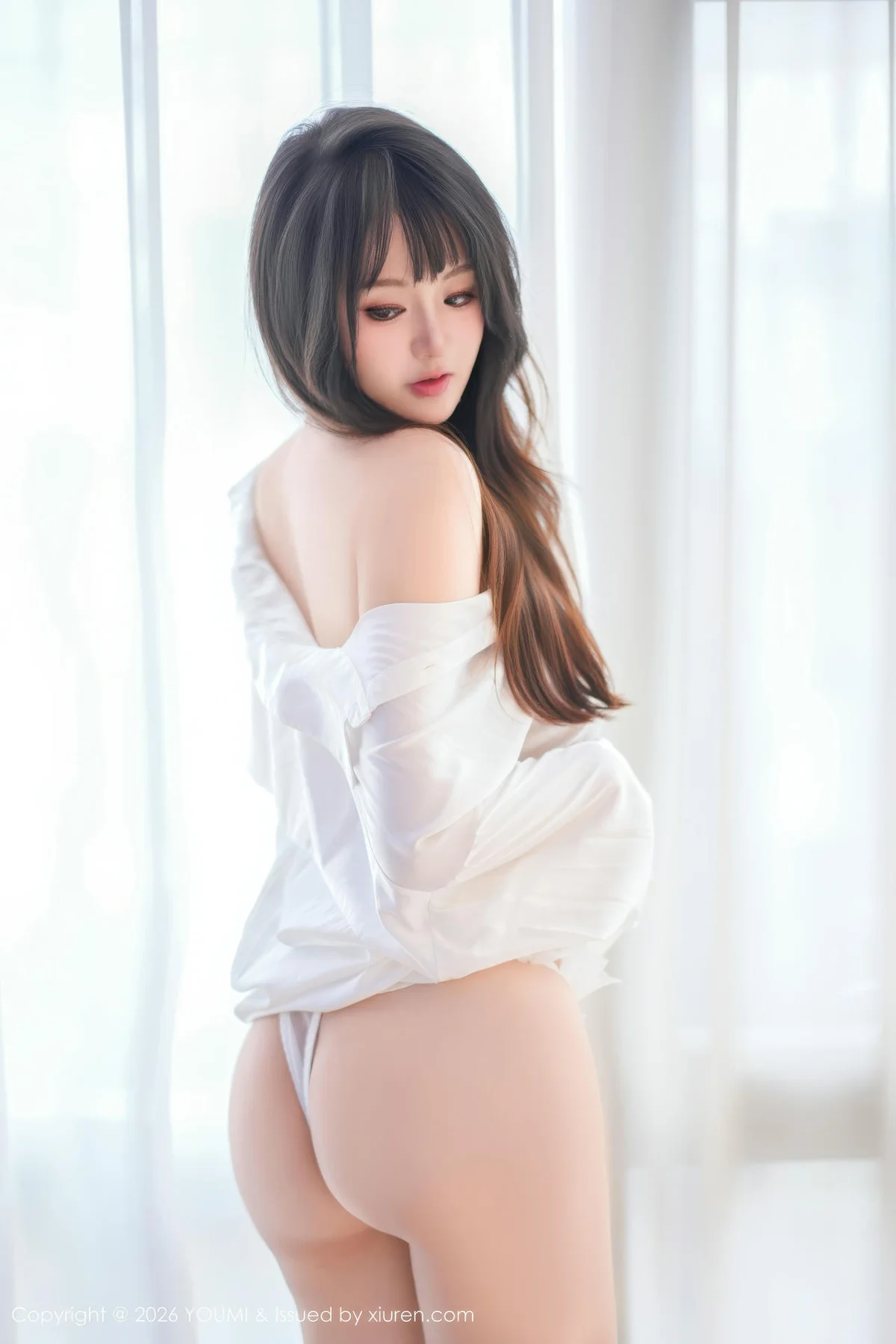 YOUMI 尤蜜荟 Vol.1199 沈南汐RuRu 白色衬衫情趣内衣 - 30