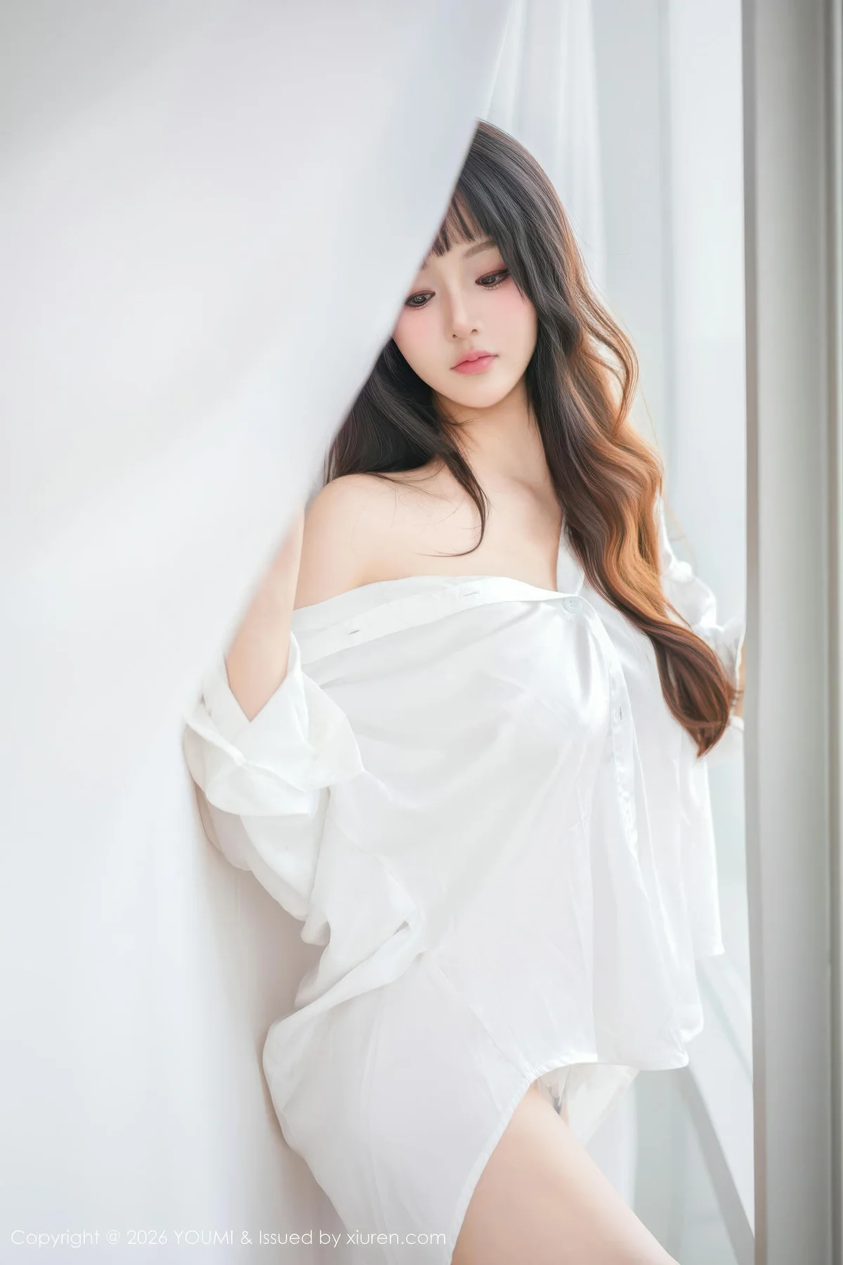 YOUMI 尤蜜荟 Vol.1199 沈南汐RuRu 白色衬衫情趣内衣 - 34