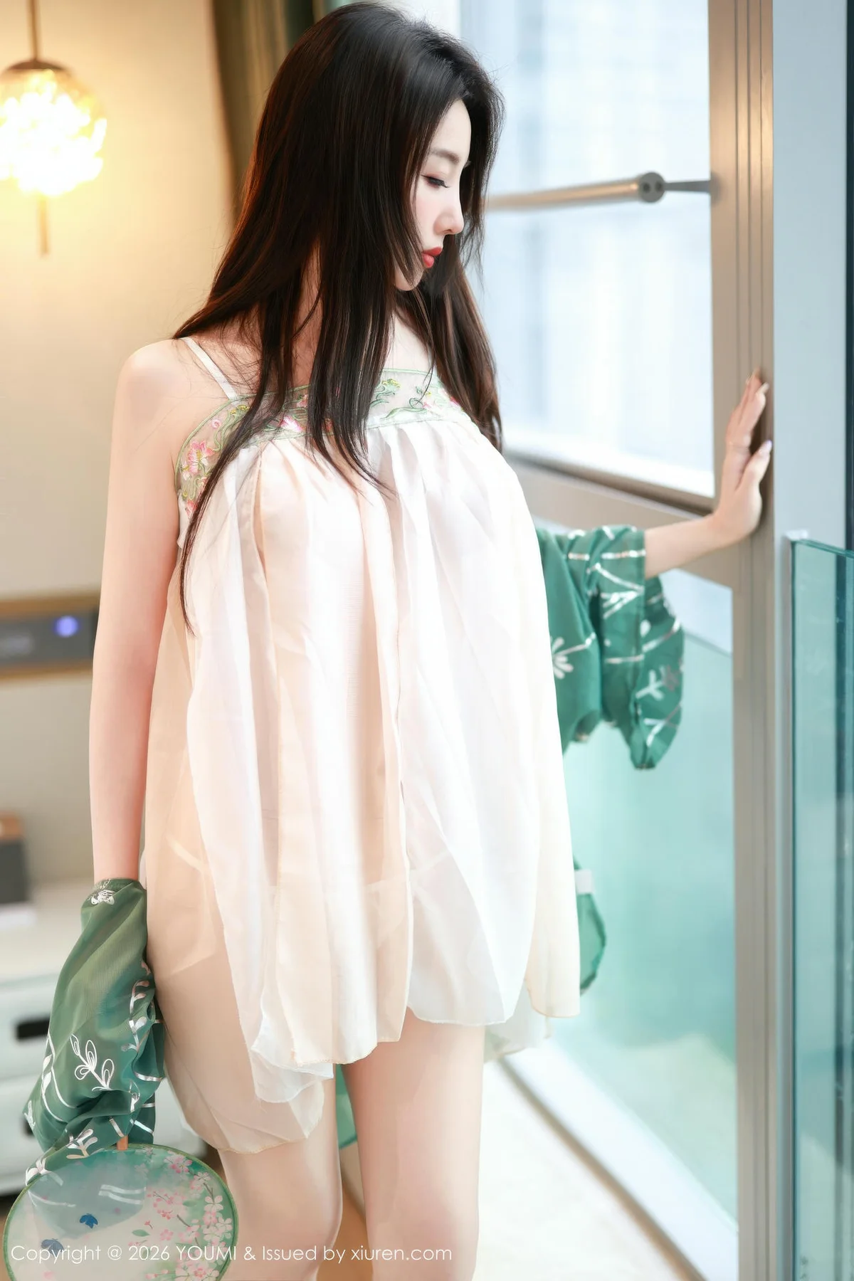 YOUMI 尤蜜荟 Vol.1200 twins天夭 古风服饰透视 - 8