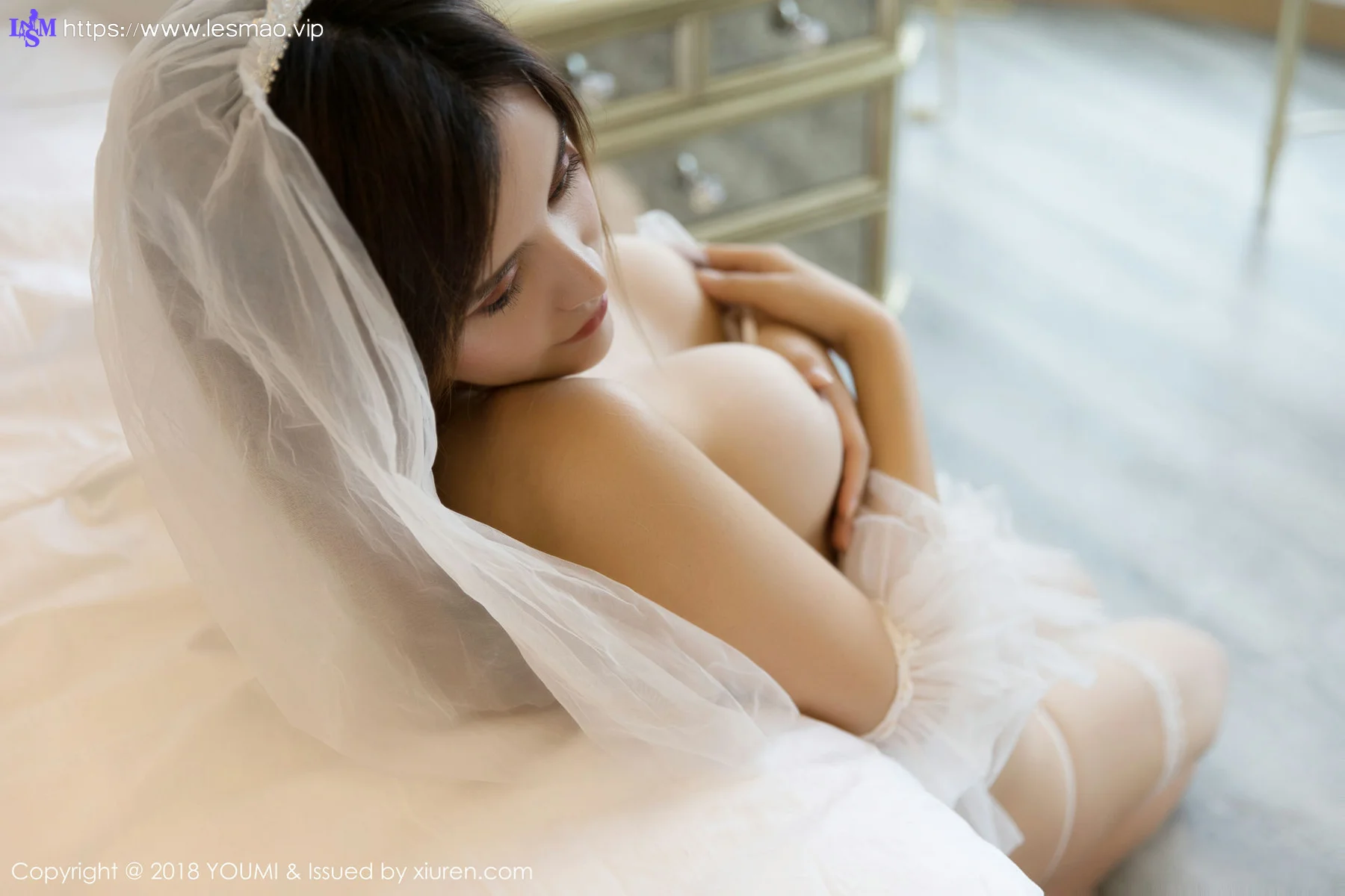 YOUMI 尤蜜荟 Vol.242 Cris_卓娅祺 爆乳白纱美女 - 17