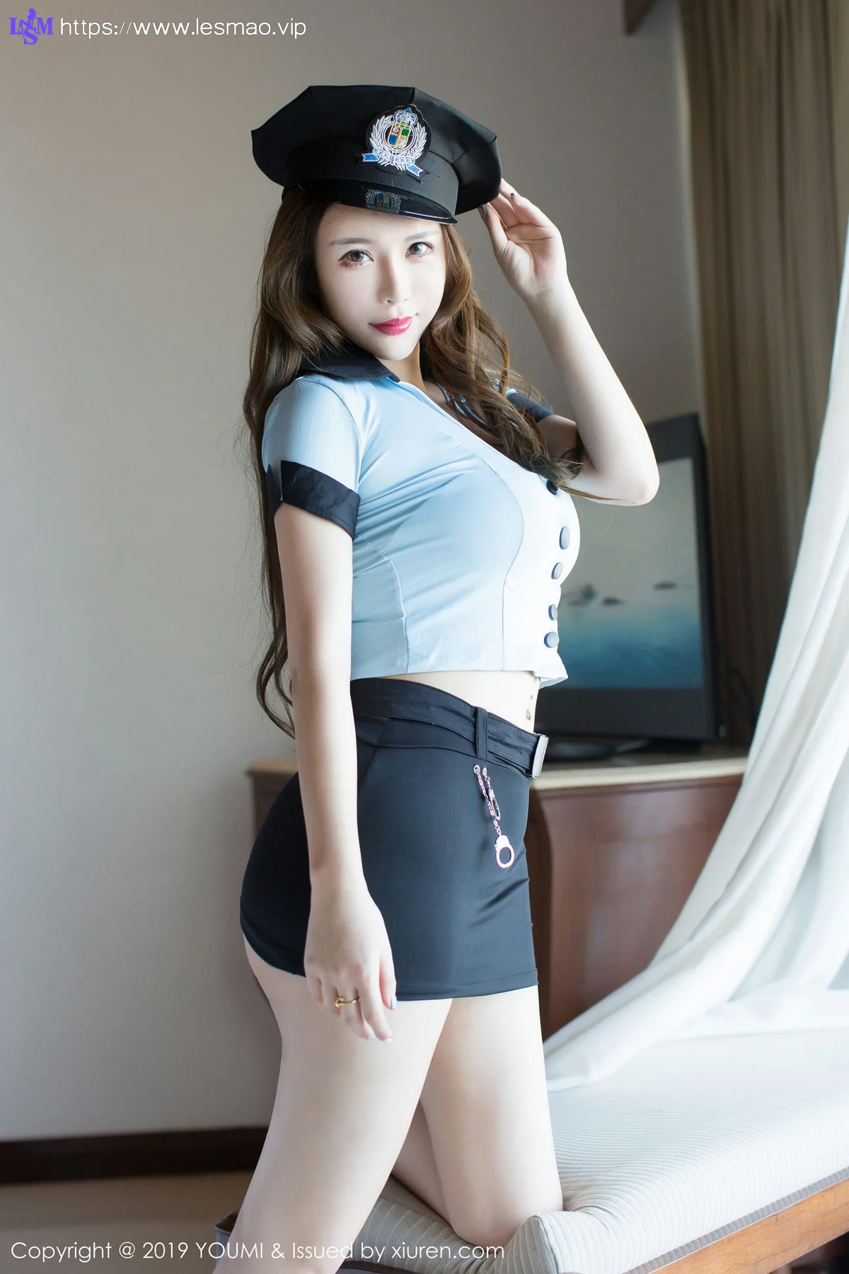 YOUMI 尤蜜荟 Vol.308 Egg_尤妮丝 女警制服诱惑 - 12