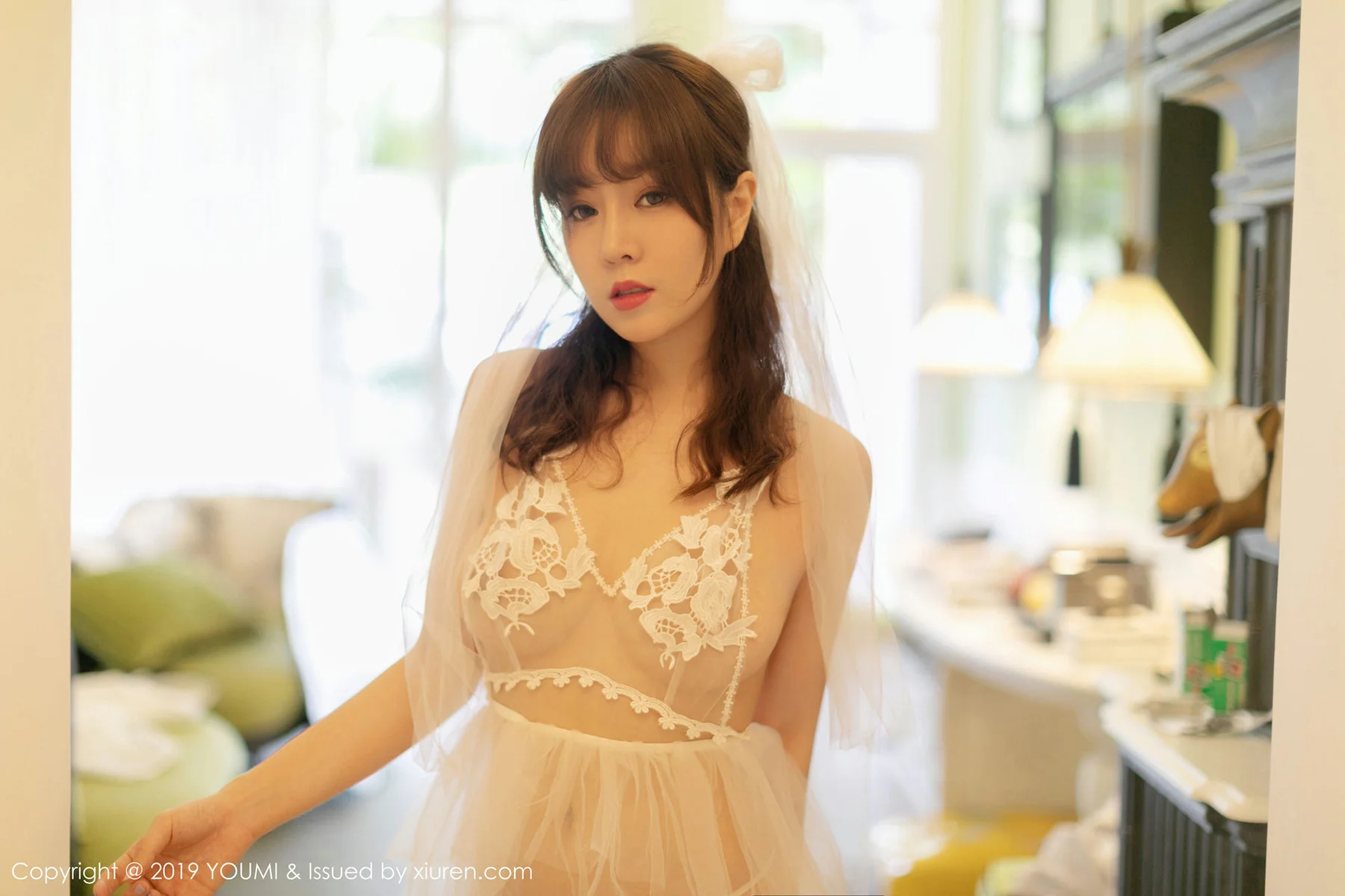 YOUMI 尤蜜荟 Vol.333 王雨纯透视薄纱私房写真 - 34
