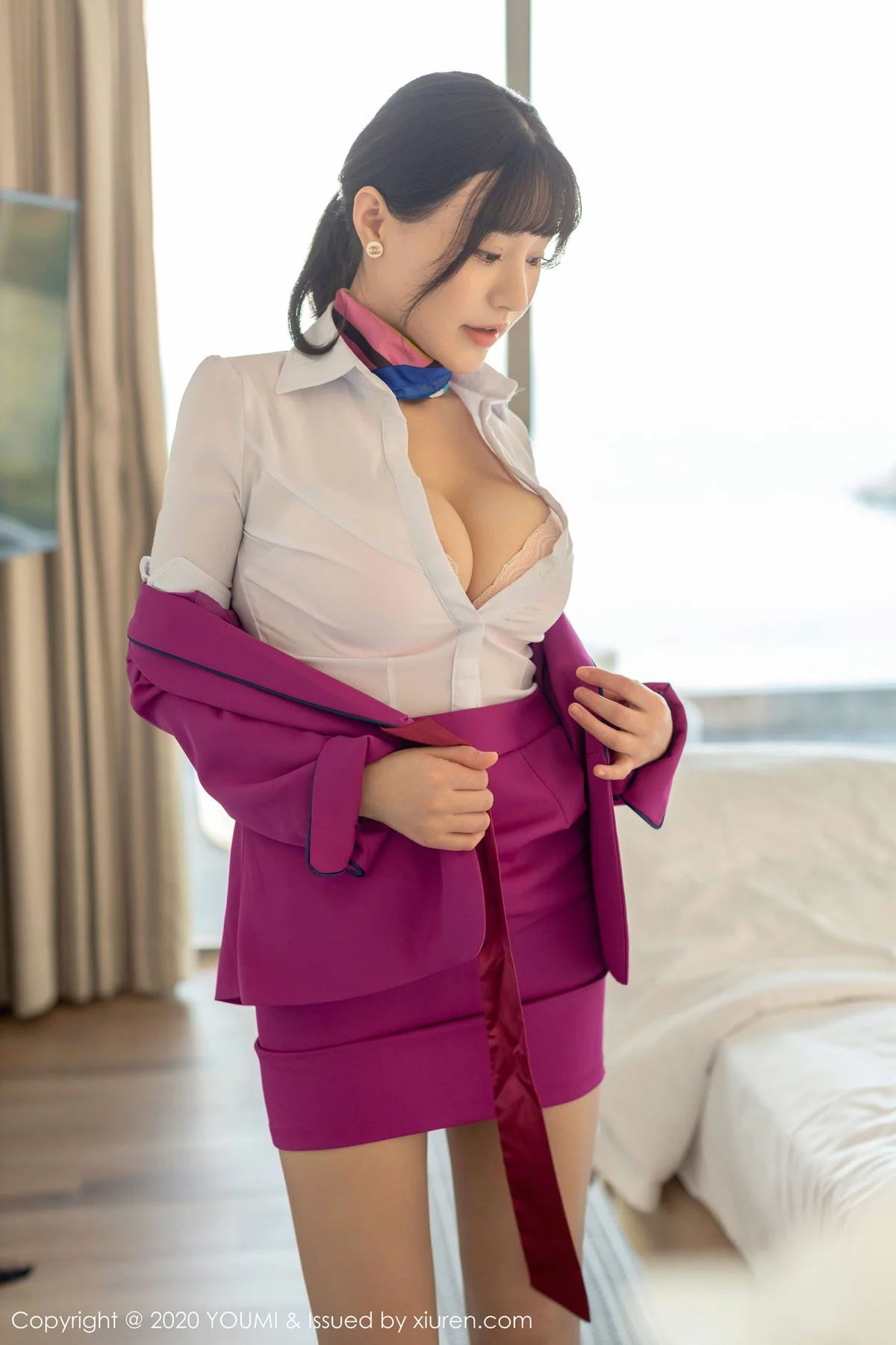 YOUMI 尤蜜荟 Vol.398 空乘绳子捆绑+室外故事剧情主题 朱可儿... - 21