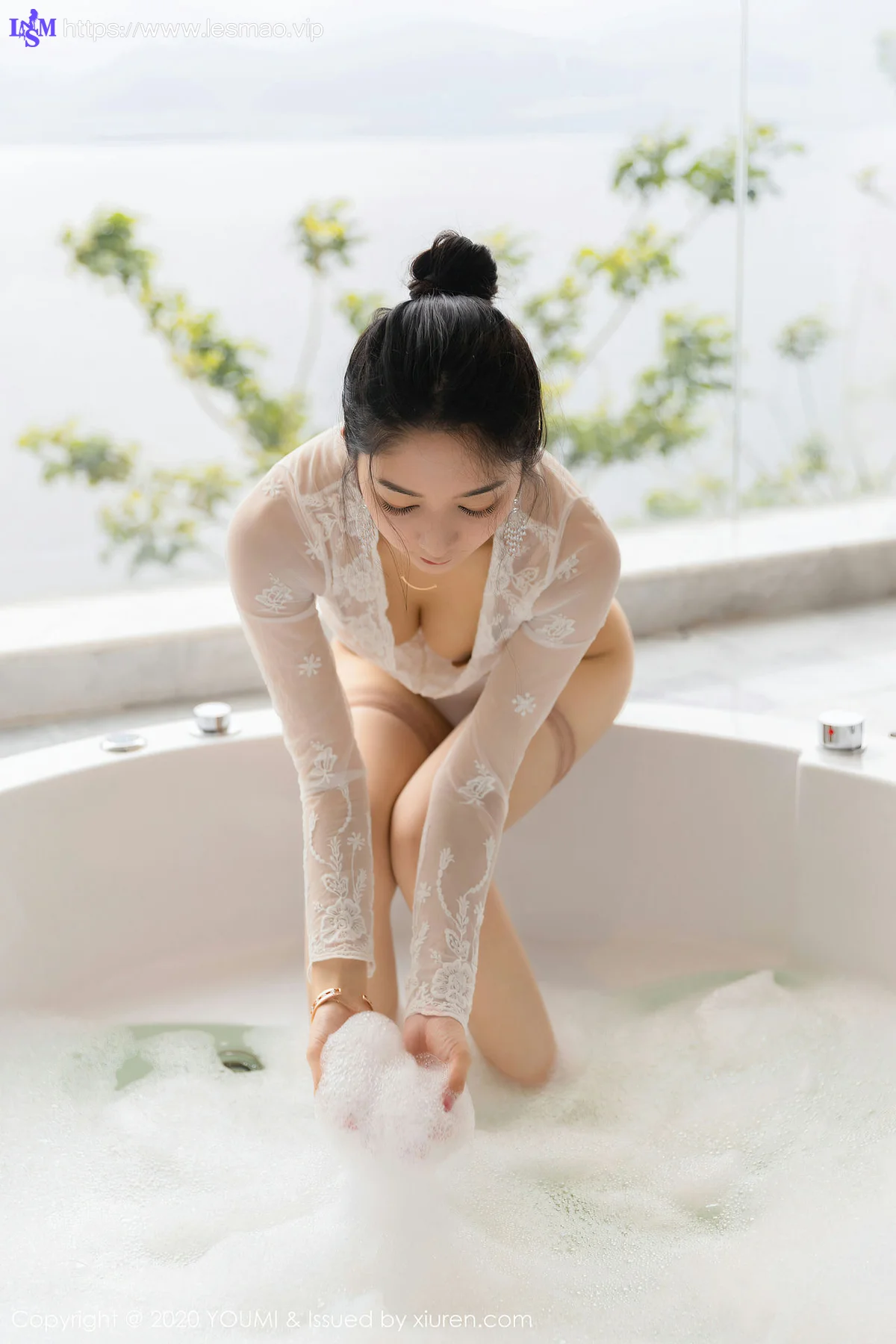 YOUMI 尤蜜荟 Vol.478 浴室湿身与极致丝袜 小热巴 - 20