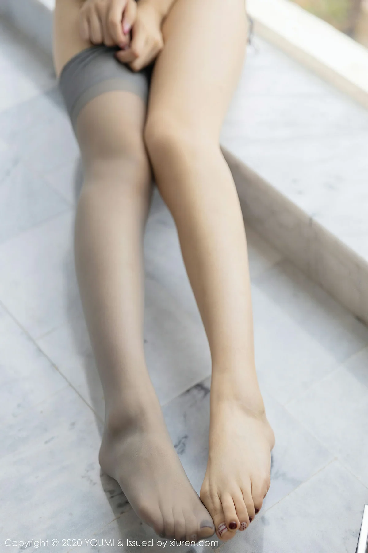 YOUMI 尤蜜荟 Vol.503 小热巴 吊袜灰丝 - 41