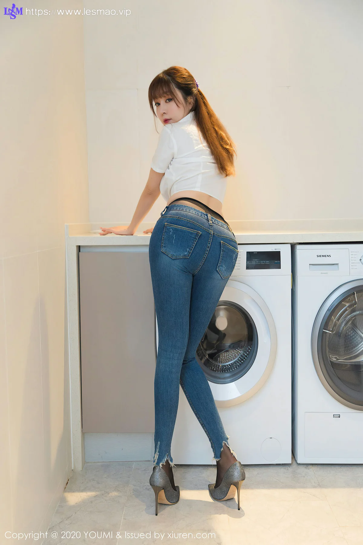 YOUMI 尤蜜荟 Vol.522 湿身诱惑 王雨纯 性感牛仔 妩媚熟女 - 45