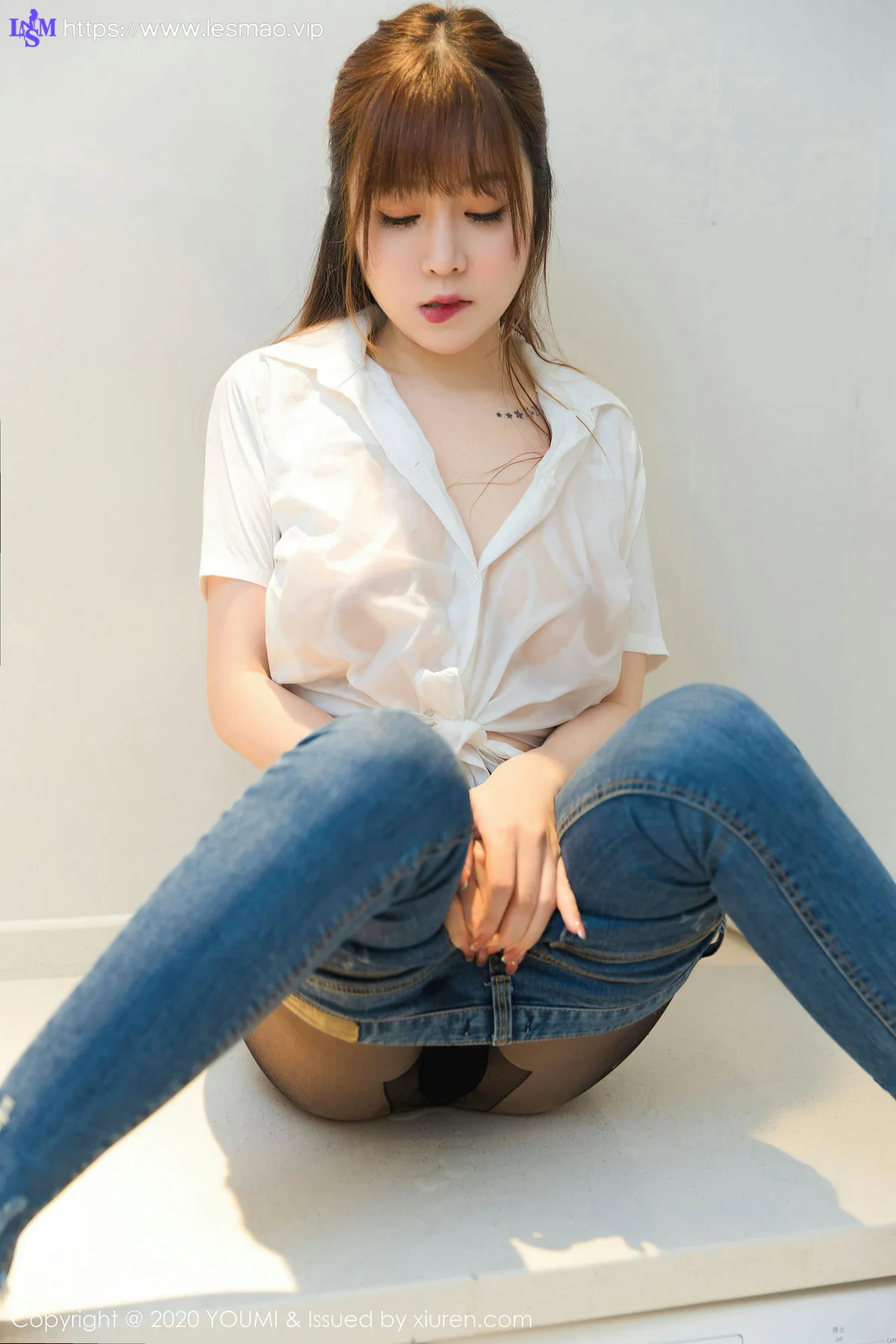 YOUMI 尤蜜荟 Vol.522 湿身诱惑 王雨纯 性感牛仔 妩媚熟女 - 54