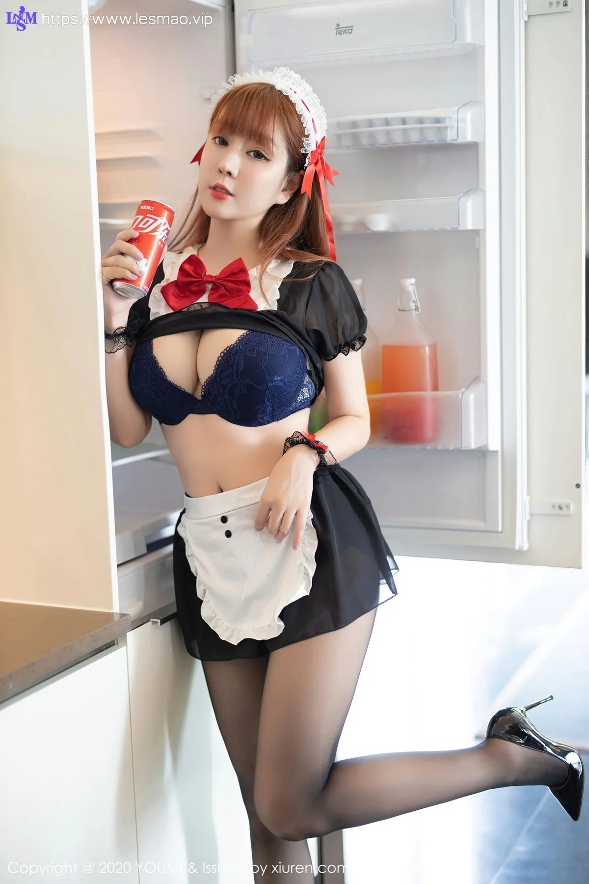 YOUMI 尤蜜荟 Vol.581 黑色女仆性感 王雨纯 - 14
