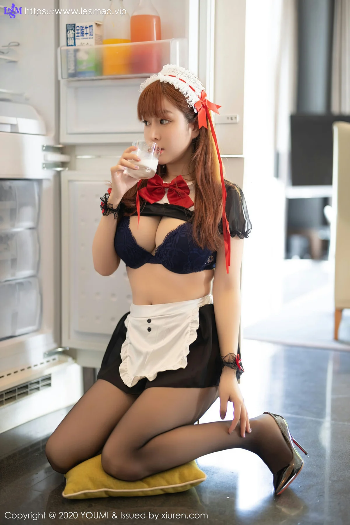 YOUMI 尤蜜荟 Vol.581 黑色女仆性感 王雨纯 - 19
