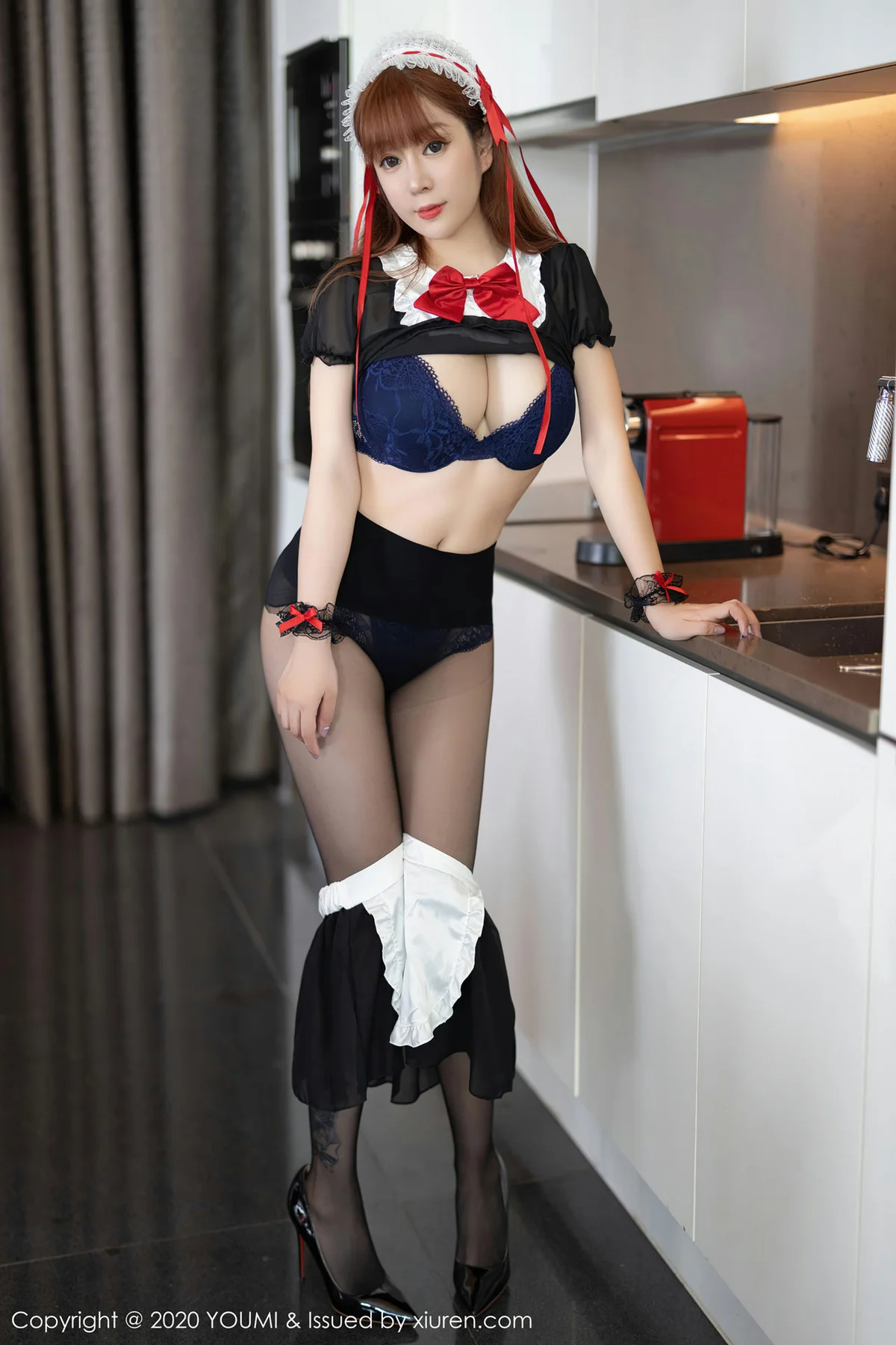 YOUMI 尤蜜荟 Vol.581 黑色女仆性感 王雨纯 - 31
