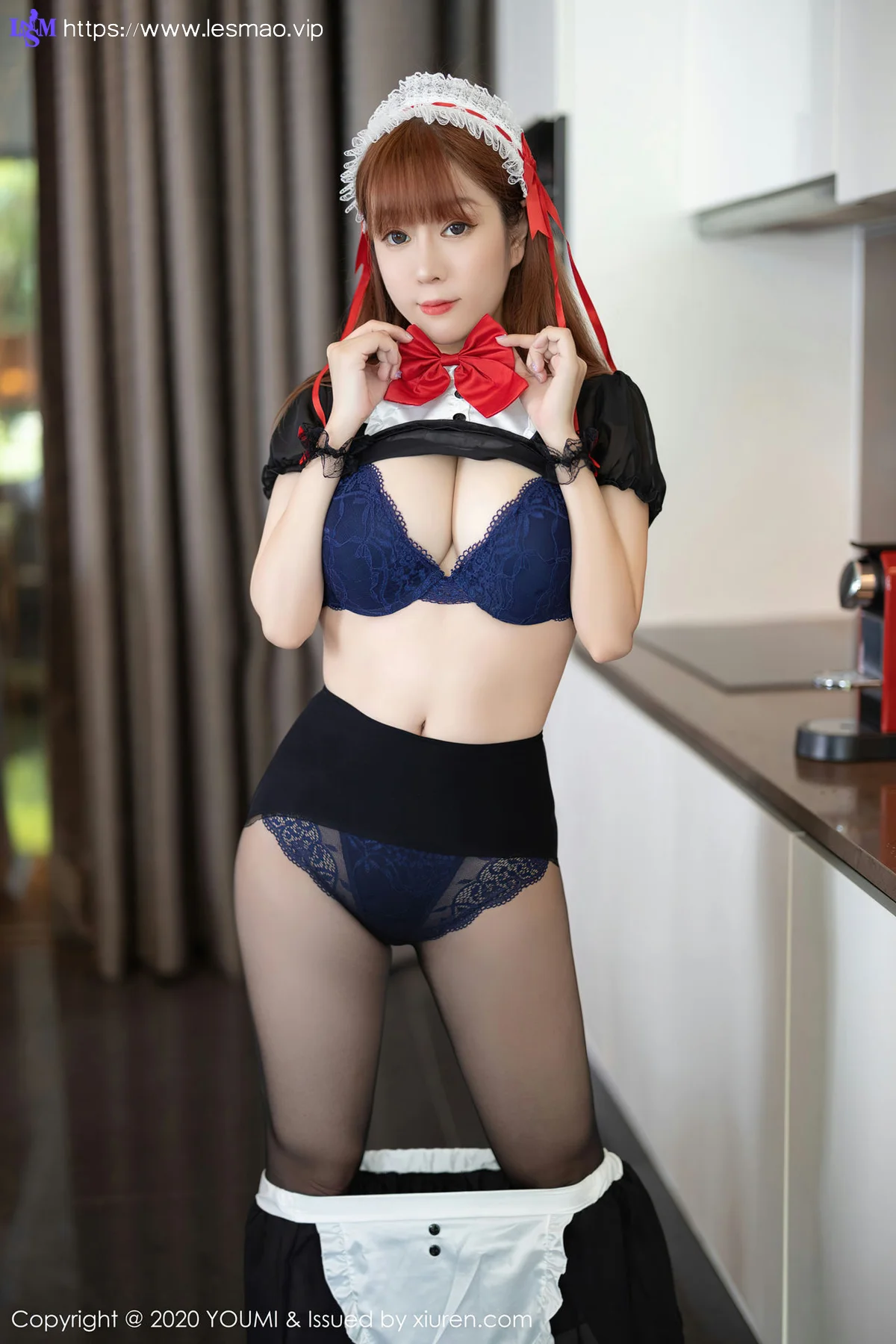 YOUMI 尤蜜荟 Vol.581 黑色女仆性感 王雨纯 - 32