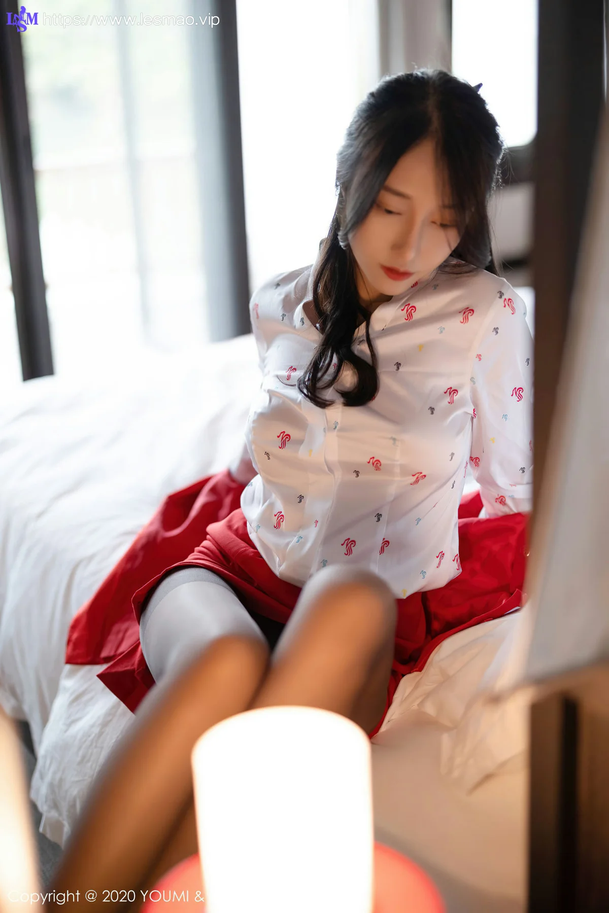 YOUMI 尤蜜荟 Vol.582 红色空乘制服 玥儿玥er - 35
