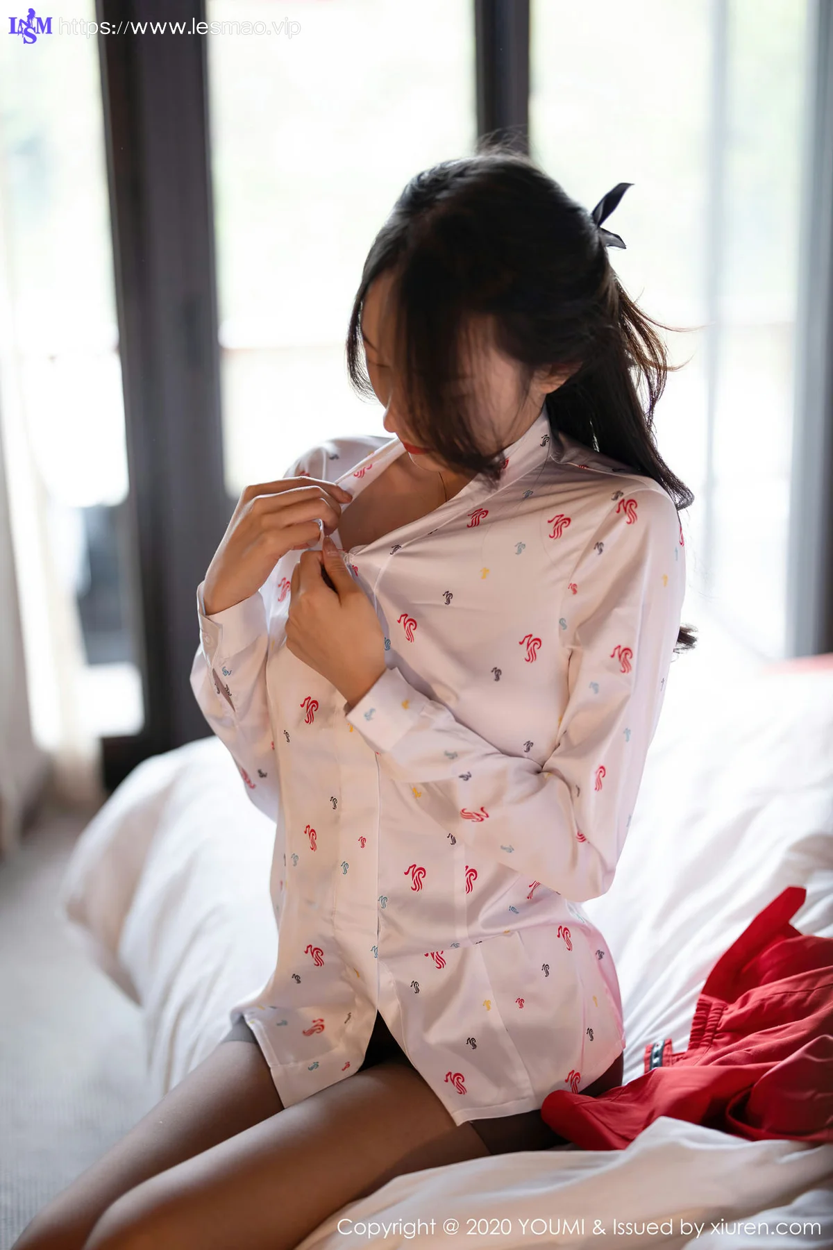 YOUMI 尤蜜荟 Vol.582 红色空乘制服 玥儿玥er - 50