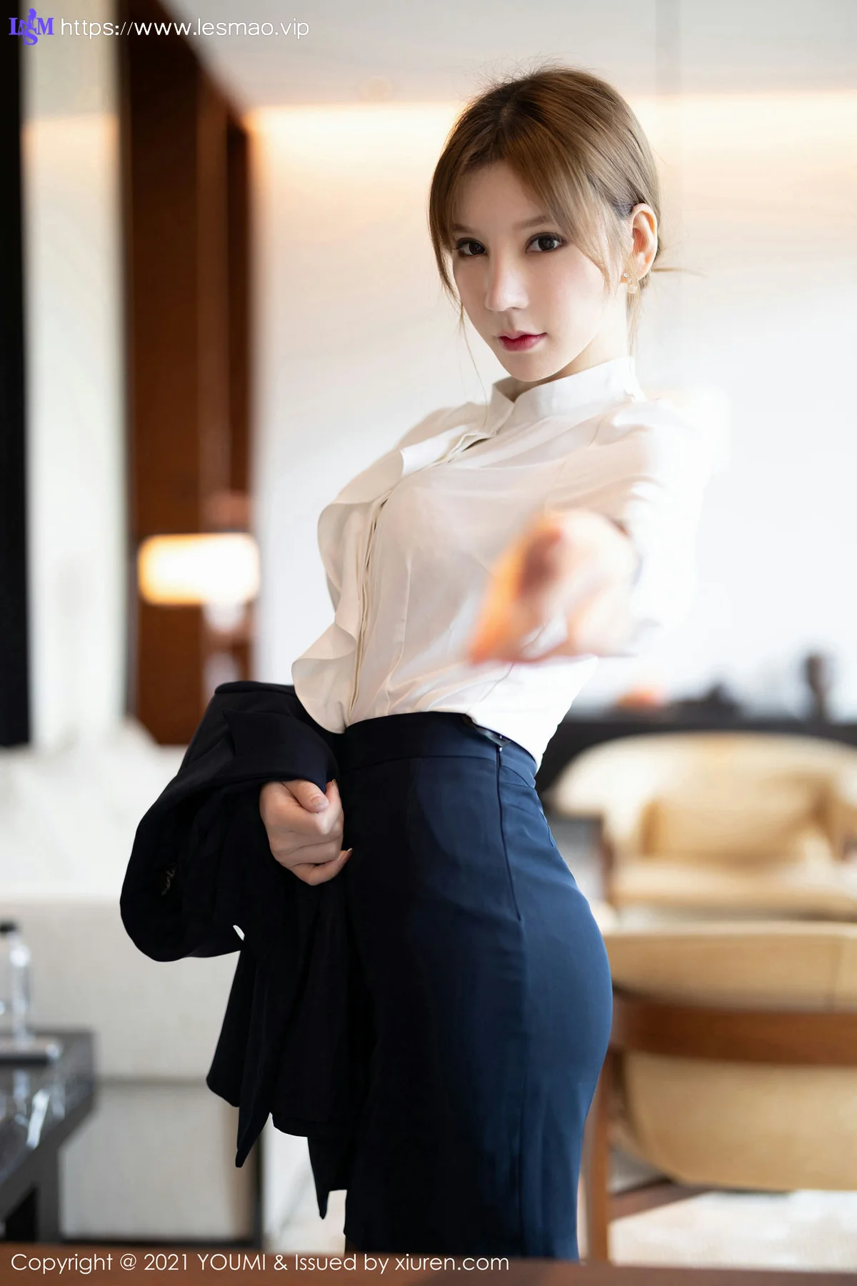 YOUMI 尤蜜荟 Vol.606 女强人与下属剧情主题 周于希 - 34