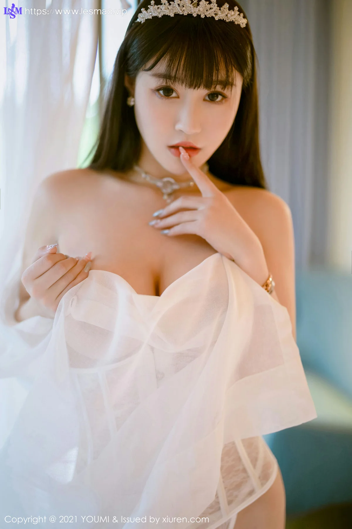 YOUMI 尤蜜荟 Vol.628  镂空蕾丝 朱可儿Flower典雅公主三亚旅拍 - 46