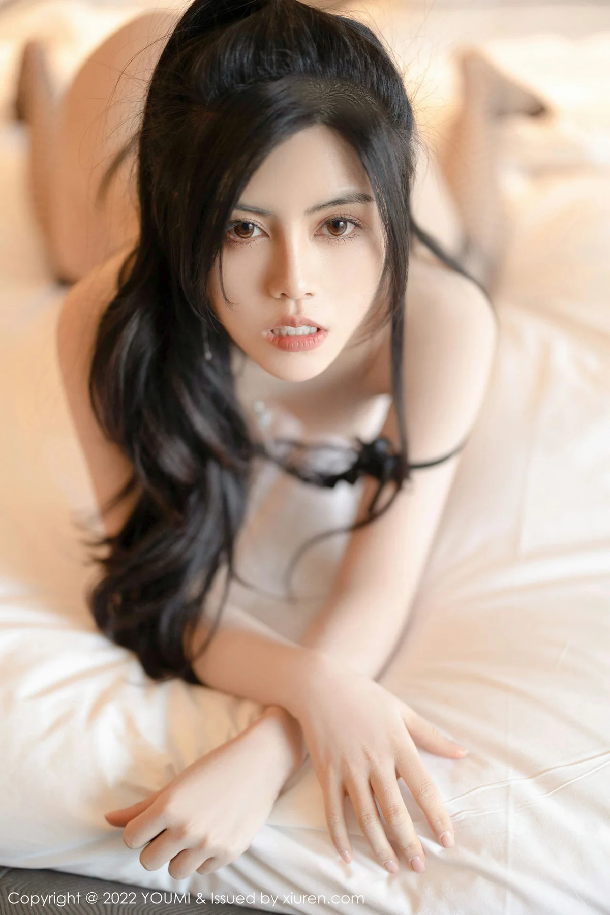 YOUMI 尤蜜荟 Vol.761 黑色网袜 白甜 性感写真22 - 23