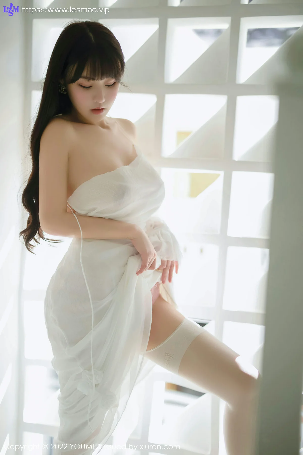 YOUMI 尤蜜荟 Vol.856 朱可儿Flora 娇柔丰满白色丝袜西双版纳... - 29