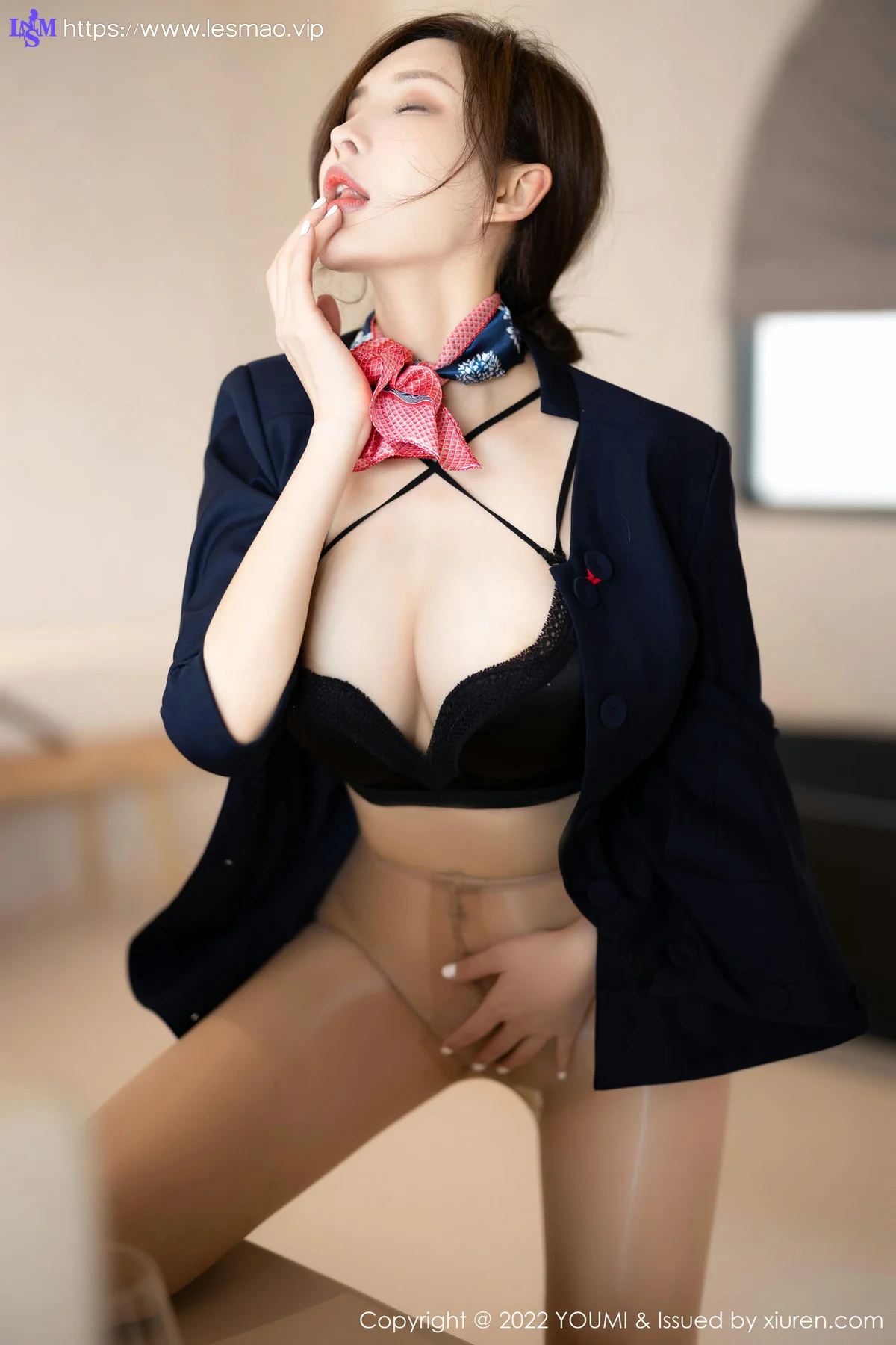 YOUMI 尤蜜荟 Vol.858 奶瓶土肥圆矮挫丑黑穷 空姐制服诱惑大... - 39