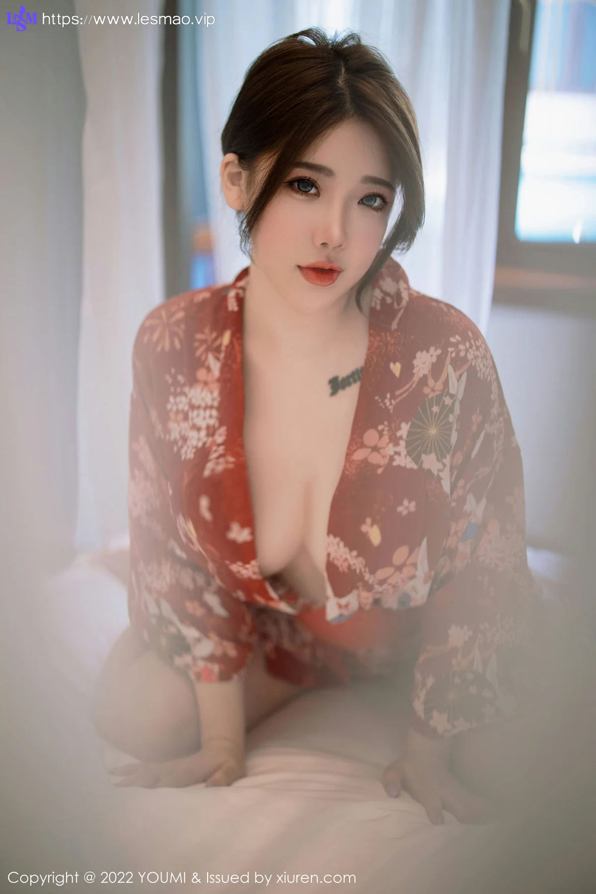 YOUMI 尤蜜荟 Vol.865 小海臀Rena 红色日式和服西双版纳旅拍 - 16
