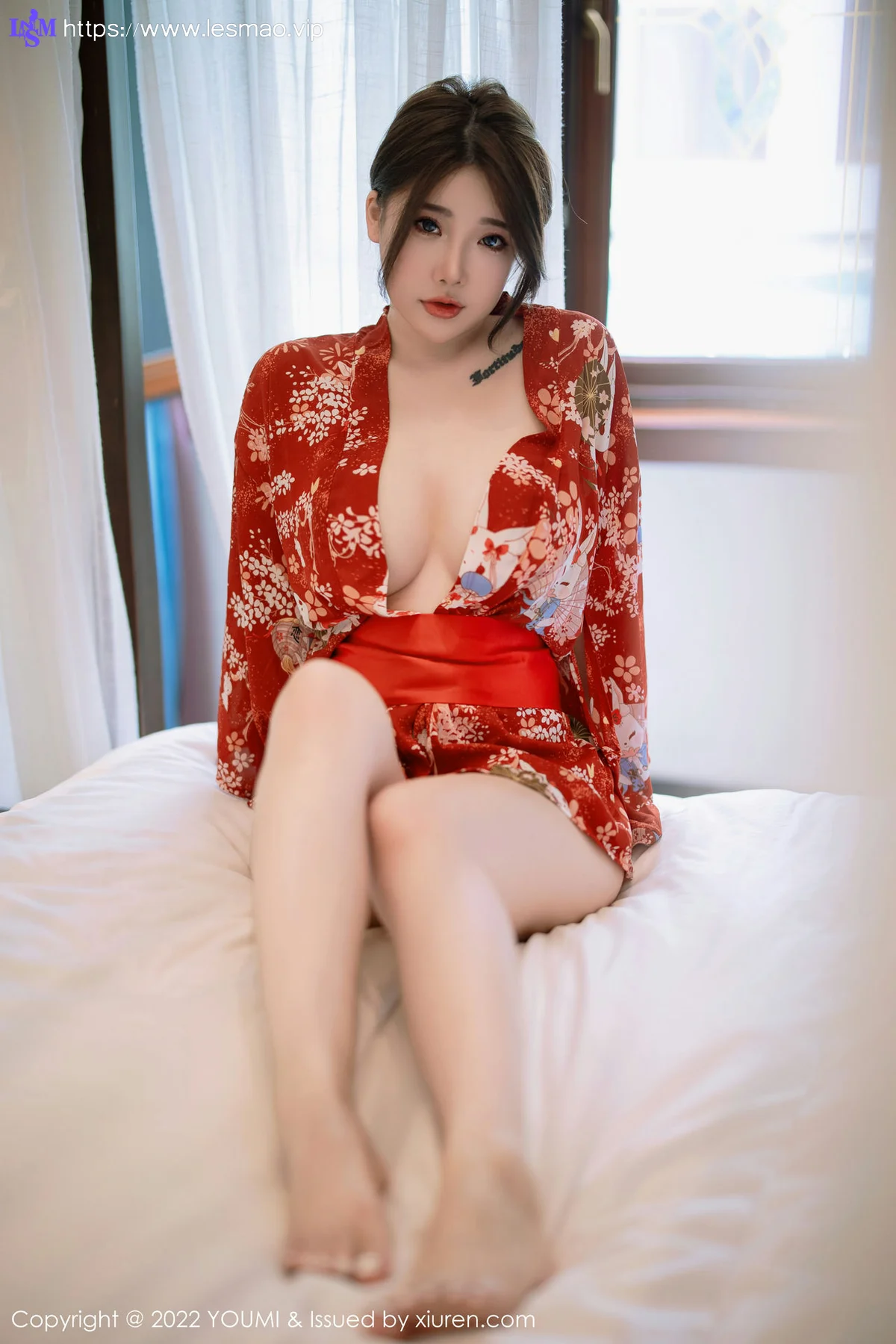 YOUMI 尤蜜荟 Vol.865 小海臀Rena 红色日式和服西双版纳旅拍 - 18