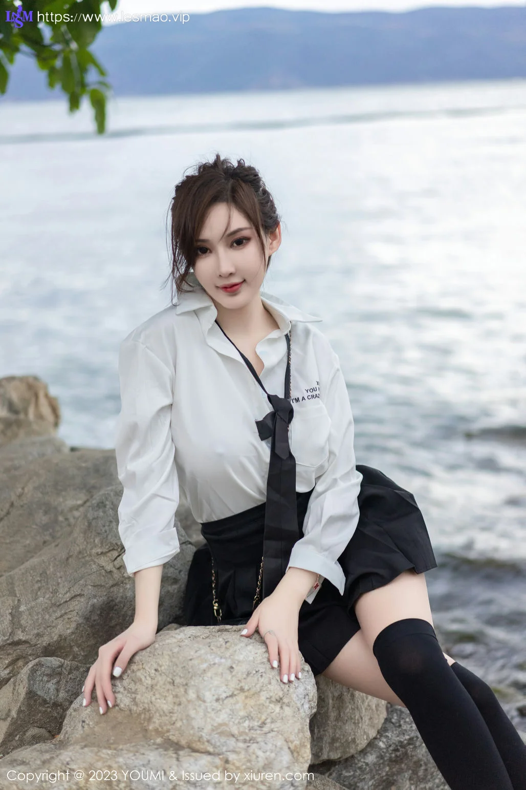 YOUMI 尤蜜荟 Vol.903 Carol周妍希 黑色长筒袜大理旅拍1 - 32