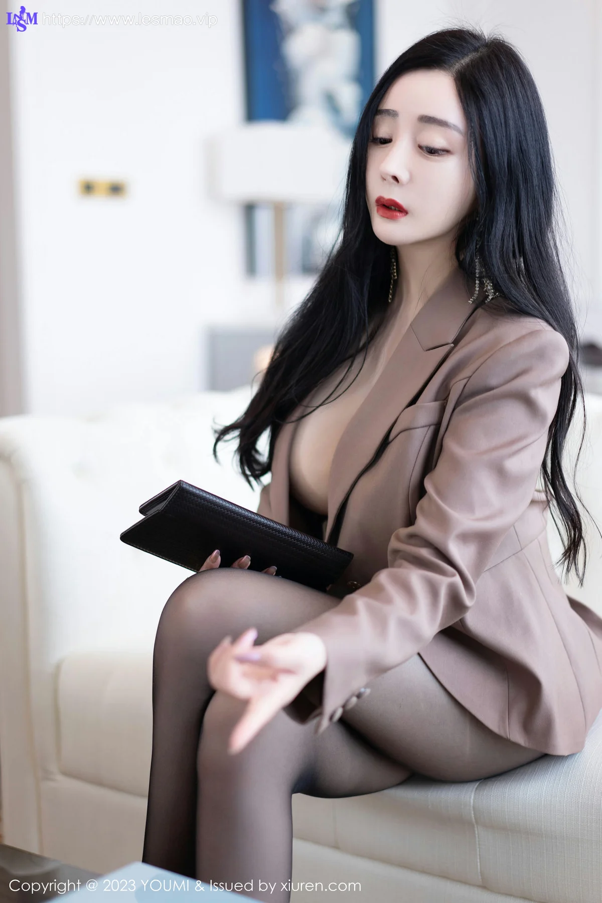 YOUMI 尤蜜荟 Vol.950 允爾 魅惑黑丝性感写真11 - 29