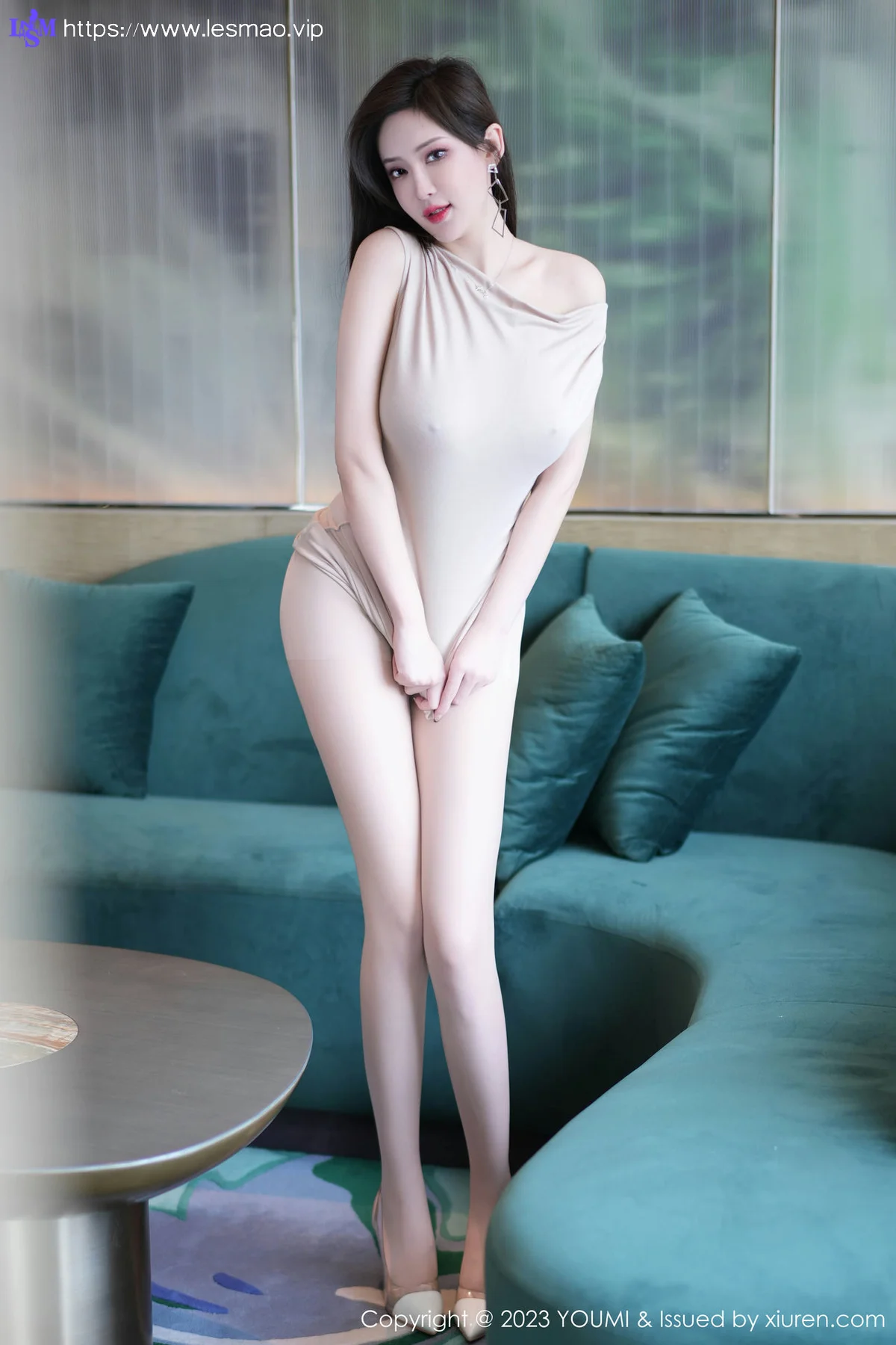 YOUMI 尤蜜荟 Vol.957 Carol周妍希 杏色露脸短裙成都心愿旅拍1 - 11