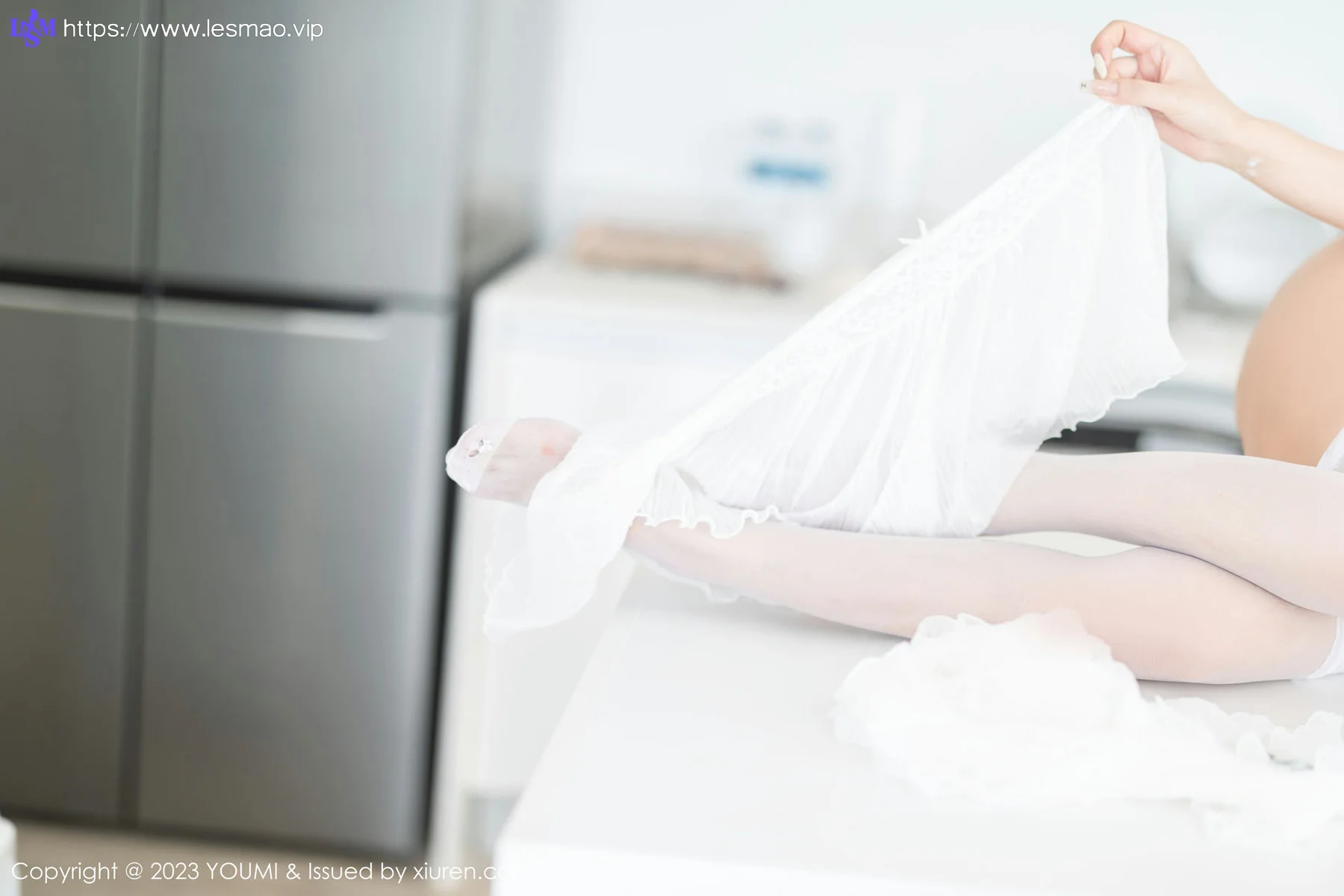 YOUMI 尤蜜荟 Vol.959 laura阿姣 白色网纱服饰泰国旅拍 - 57