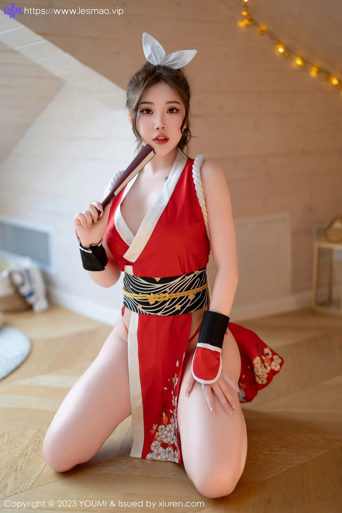 YOUMI 尤蜜荟 Vol.962 小海臀Rena 不知火舞cosplay性感写真 - 1