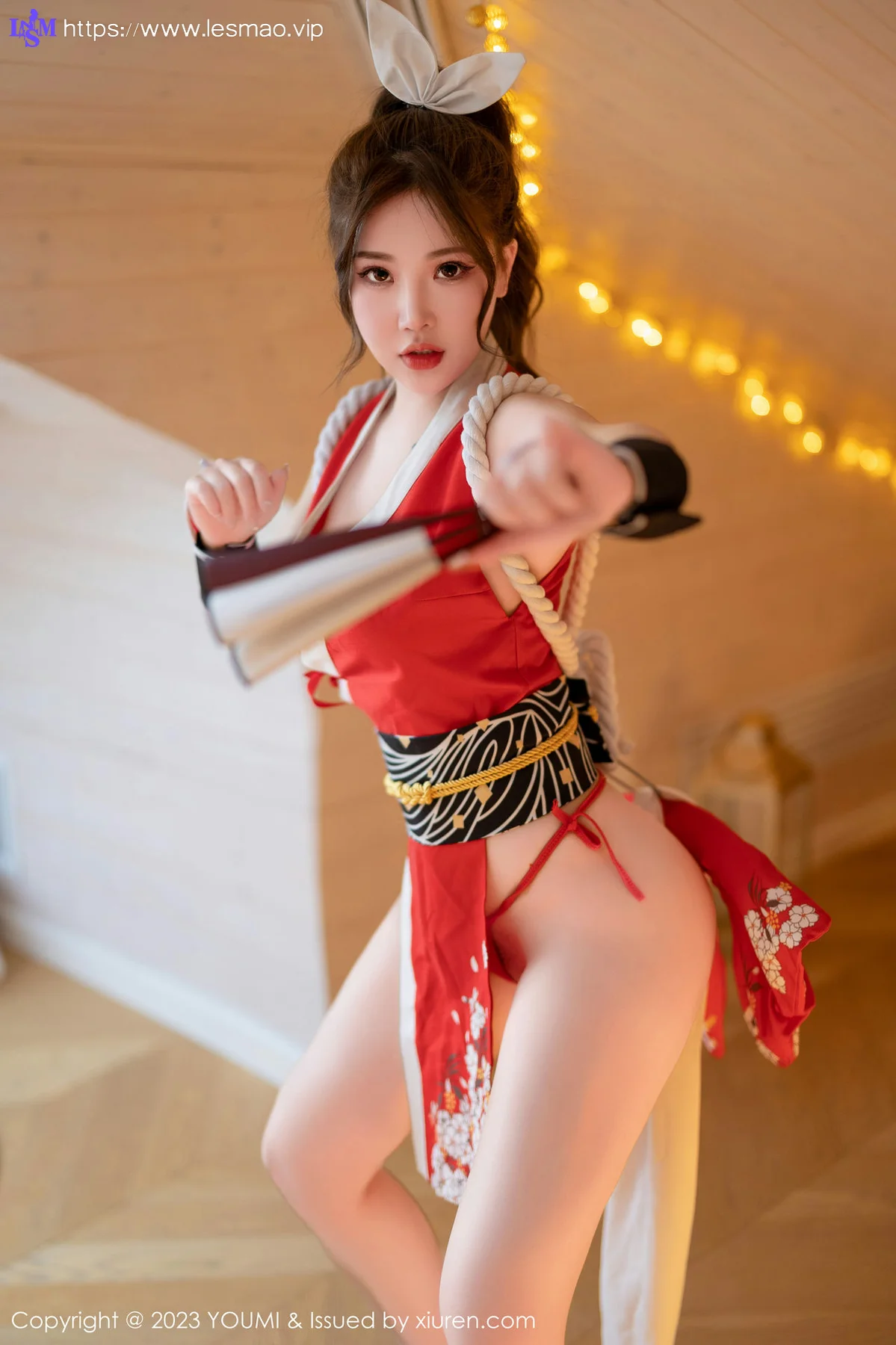 YOUMI 尤蜜荟 Vol.962 小海臀Rena 不知火舞cosplay性感写真 - 14