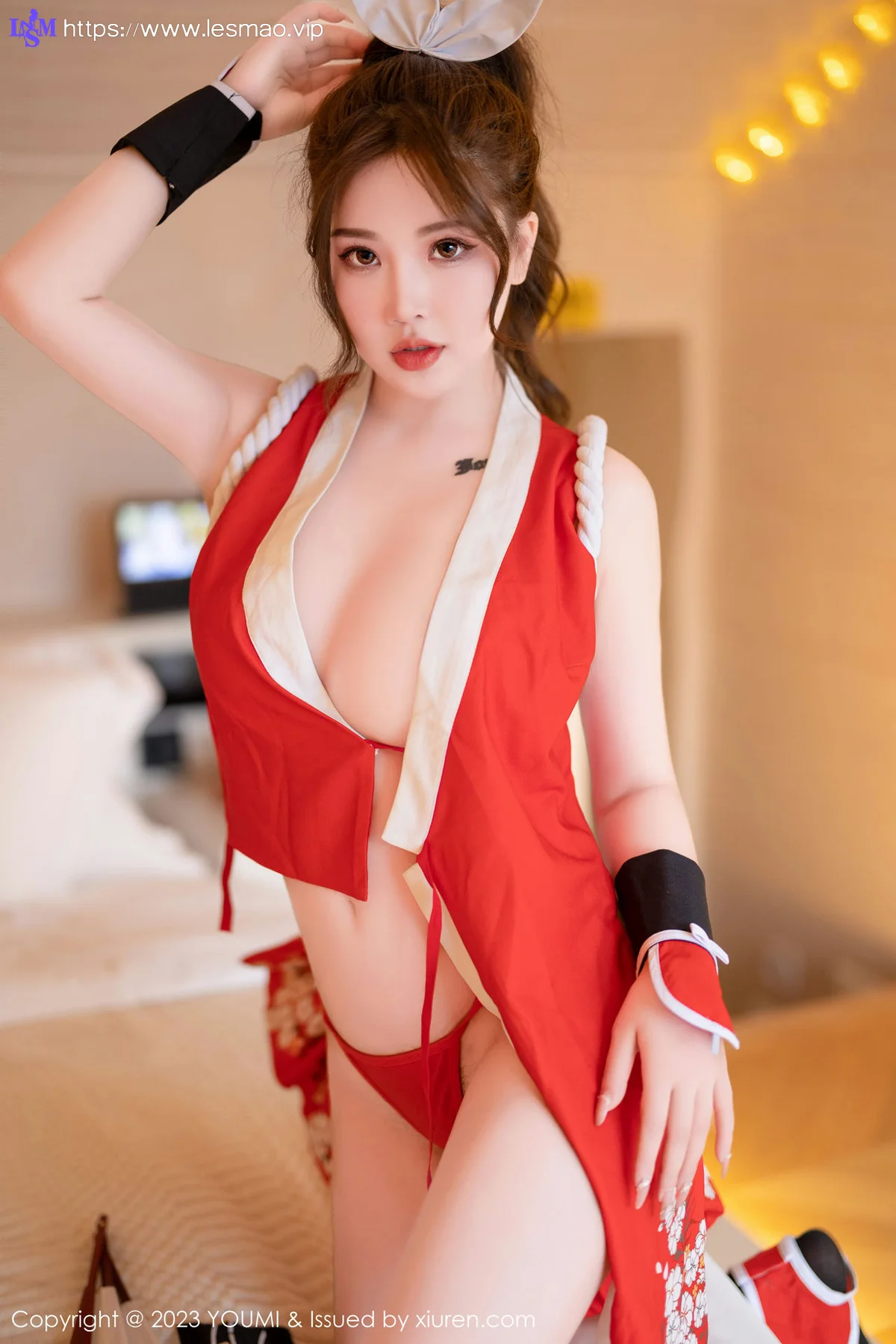 YOUMI 尤蜜荟 Vol.962 小海臀Rena 不知火舞cosplay性感写真 - 28