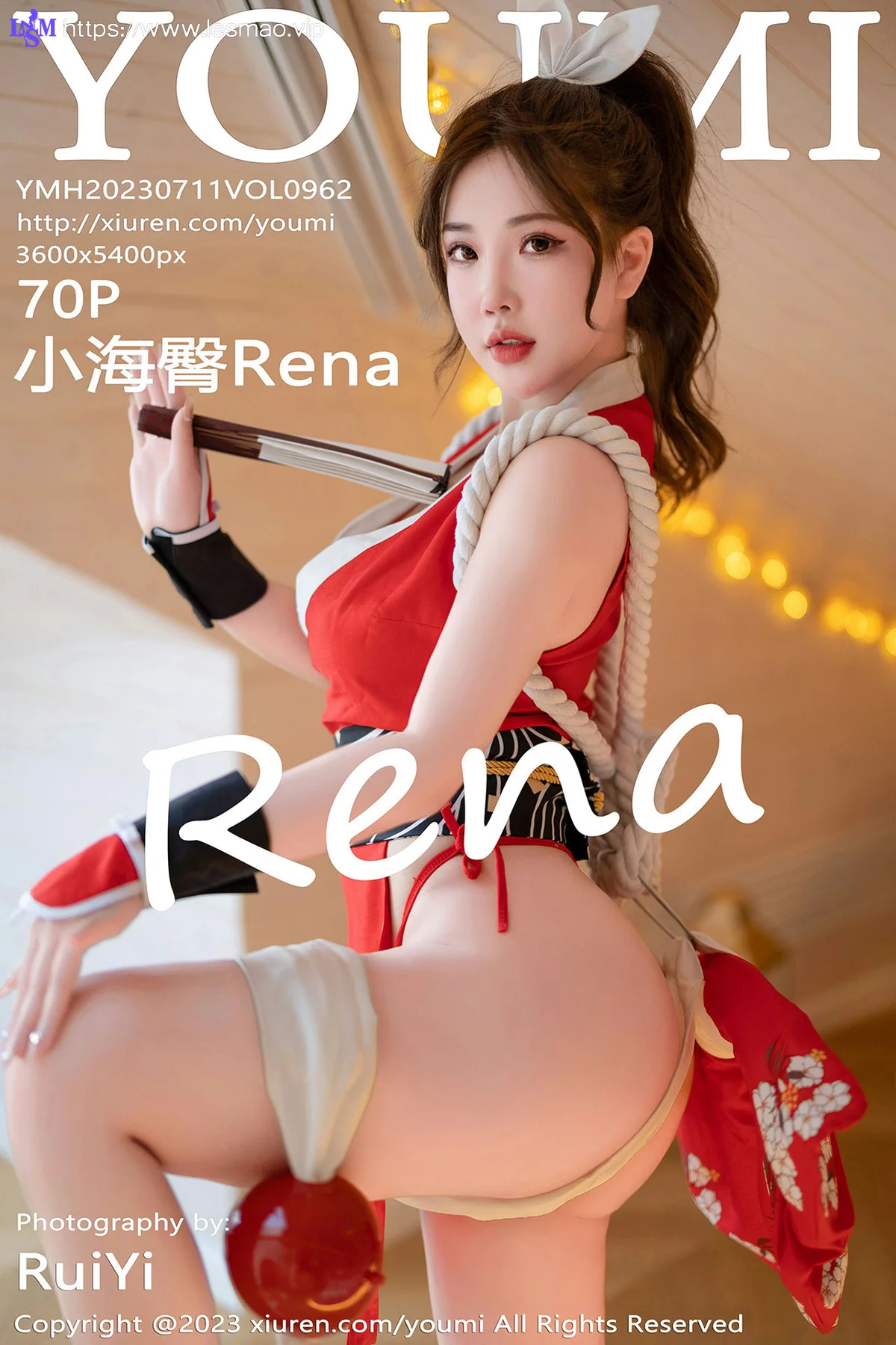 YOUMI 尤蜜荟 Vol.962 小海臀Rena 不知火舞cosplay性感写真 - 71