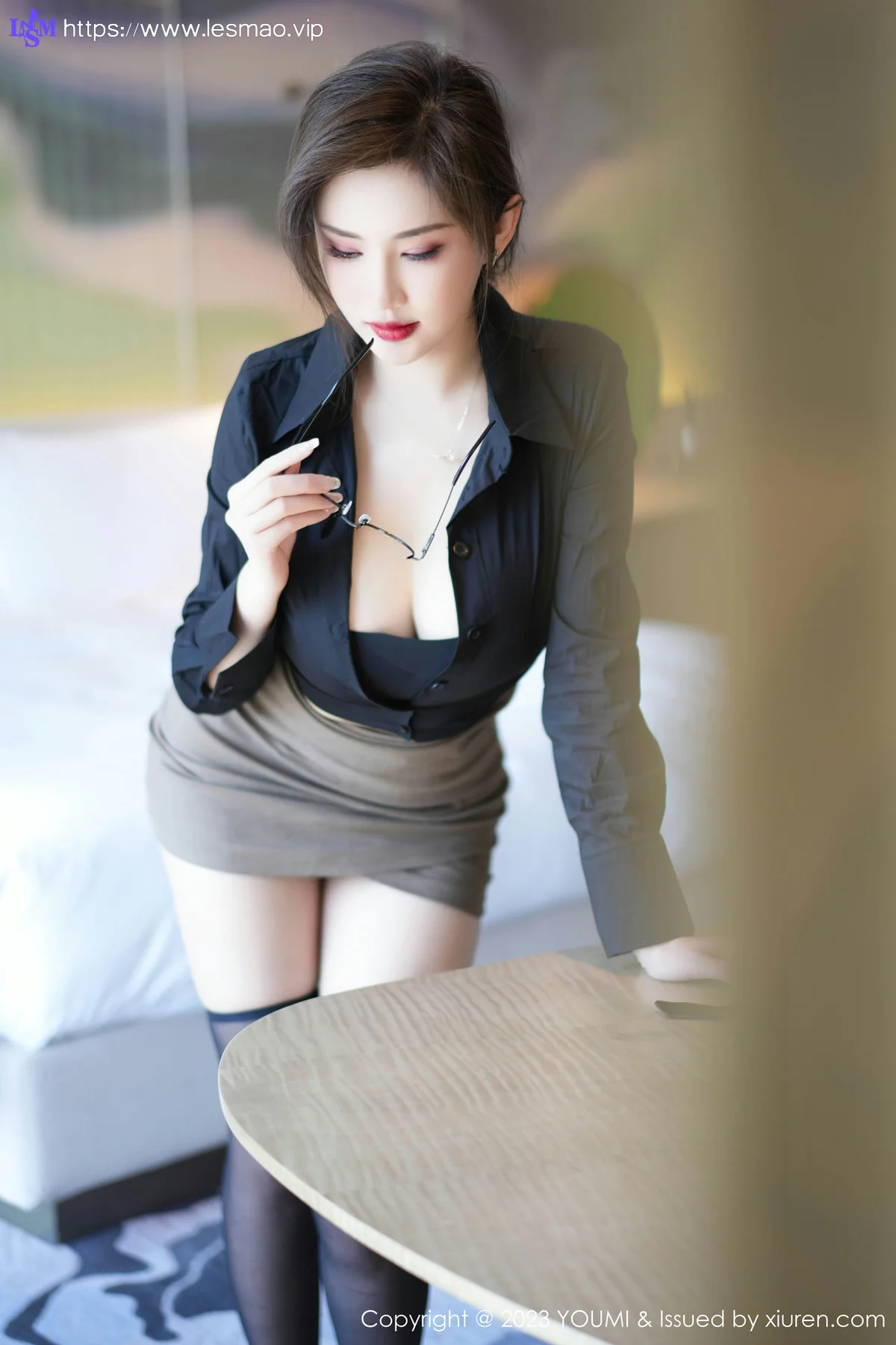 YOUMI 尤蜜荟 Vol.968 Carol周妍希 魅惑黑丝性感私房33 - 13