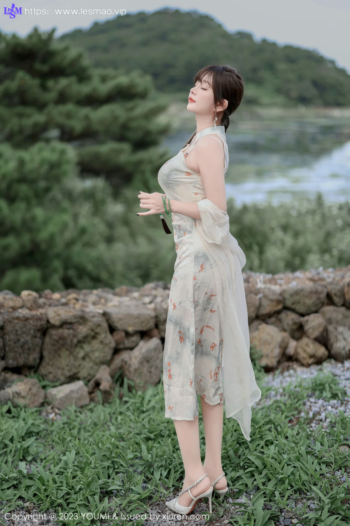 YOUMI 尤蜜荟 Vol.983 王雨纯 长款旗袍济州岛旅拍1 - 12